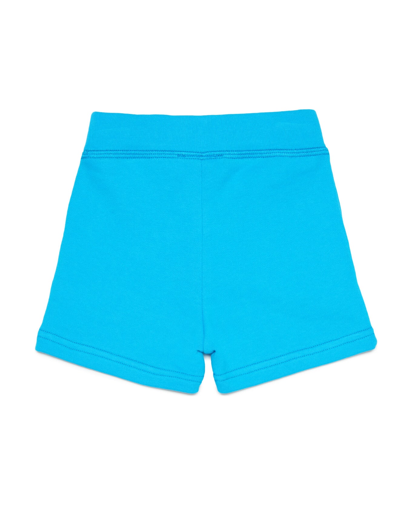 Dsquared2 D2p609b-icon Shorts Dsquared Light Blue Cotton Shorts With Icon Logo - Blue grotto
