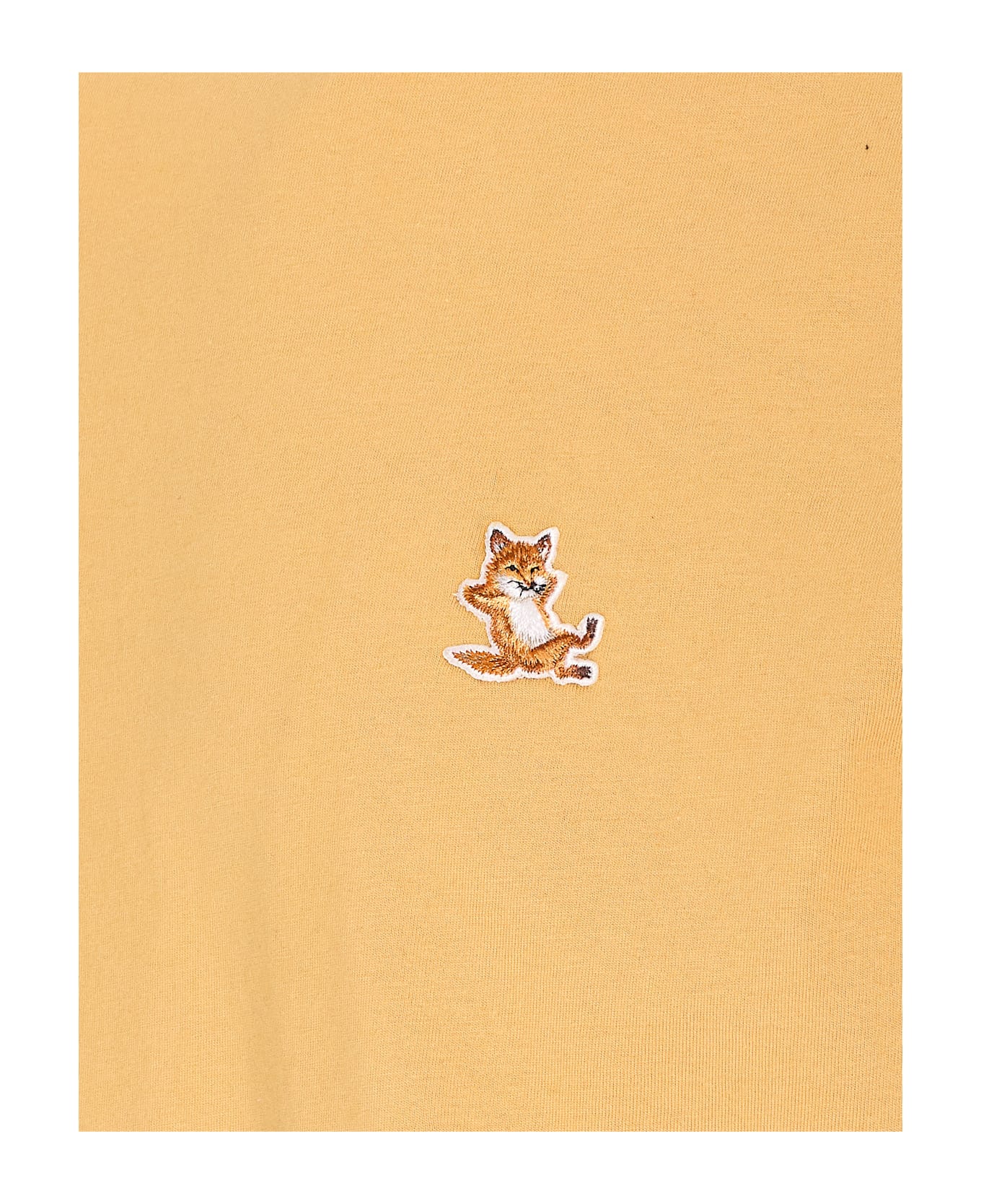 Maison Kitsuné Chillax Fox Patch T-shirt - Yellow