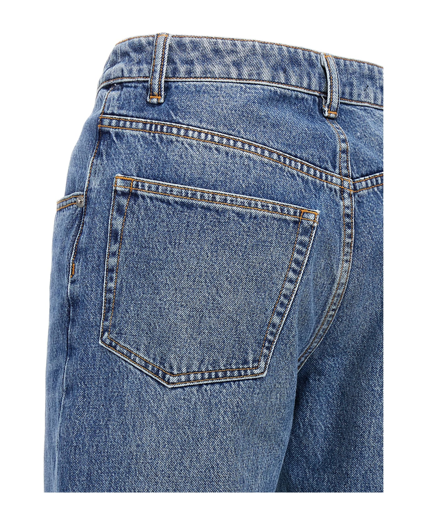 Alexander Wang Dip Side Lace Undie Jeans - Blue