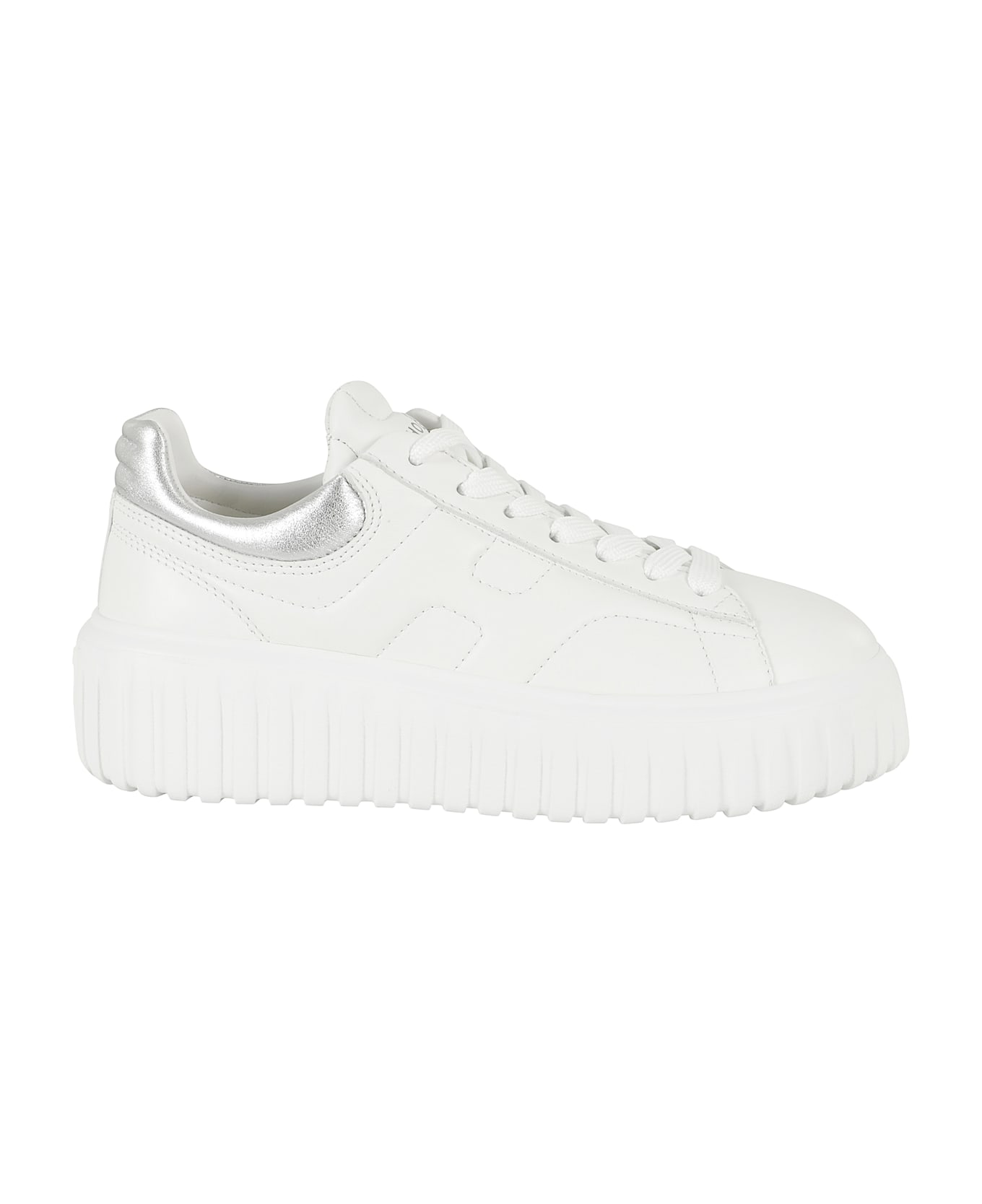 Hogan H Stripes Allacciato H - Bianco Argento