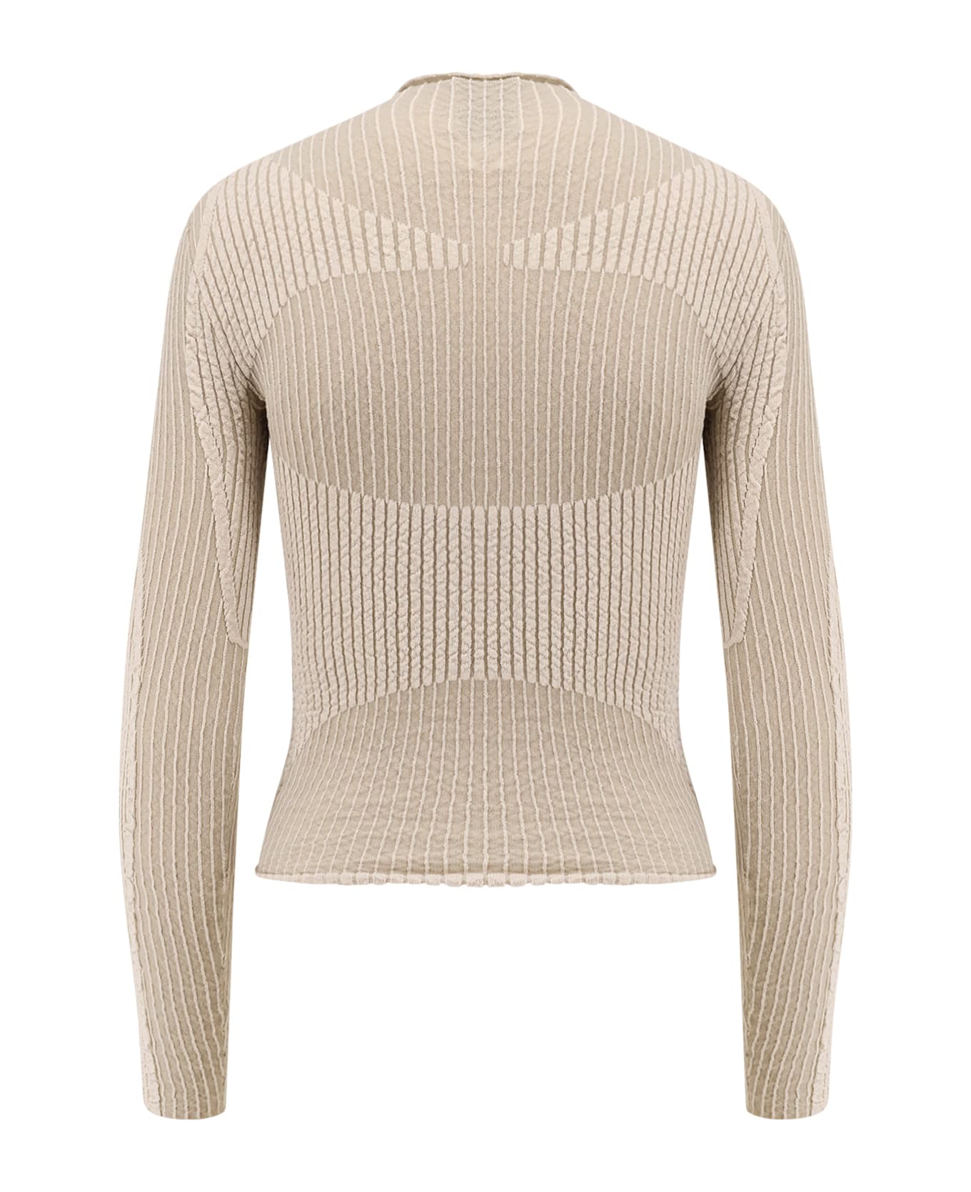 ROA Wavy Stretch Cotton Blend Top