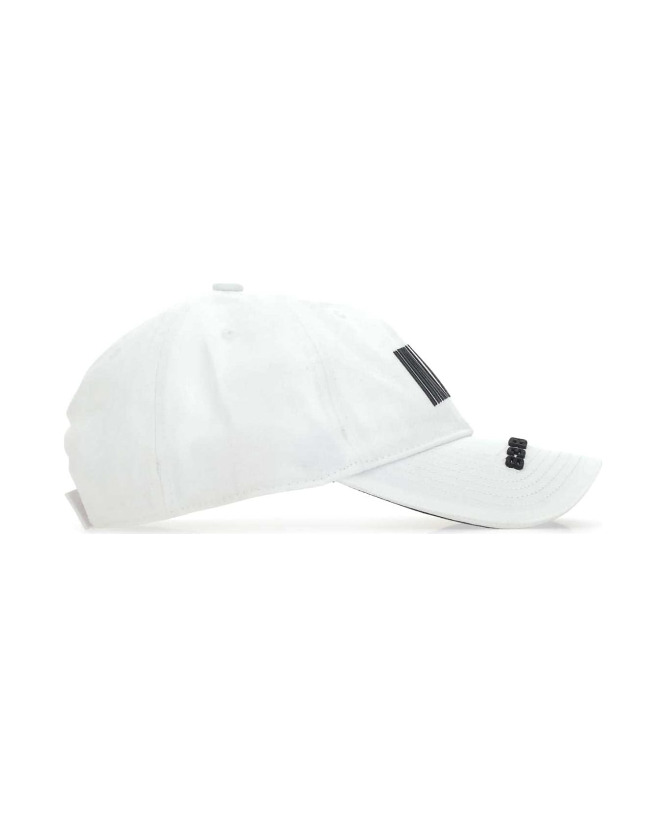 VTMNTS White Canvas Baseball Cap - WHITEBLACK
