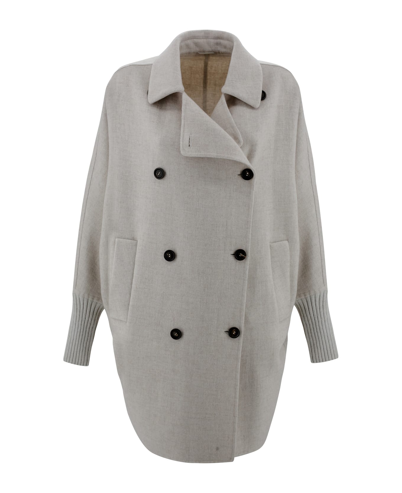 Brunello Cucinelli Double-breasted Coat - Beige