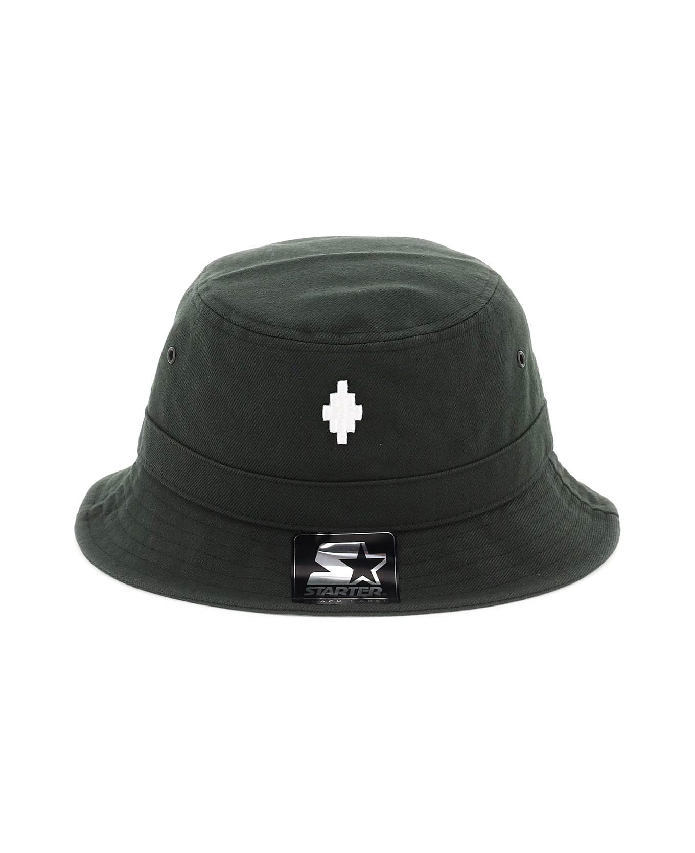 Marcelo Burlon Starter Cross Bucket Hat - Black/white 帽子
