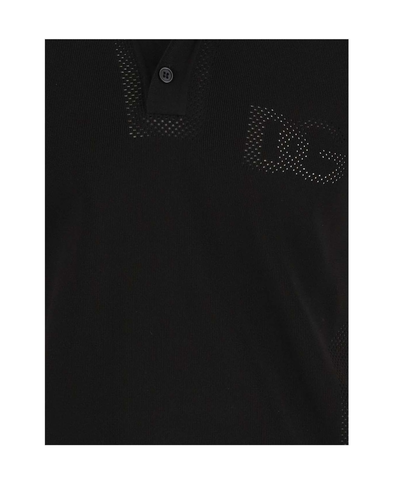Dolce & Gabbana Stretch Jersey Polo Shirt - Black