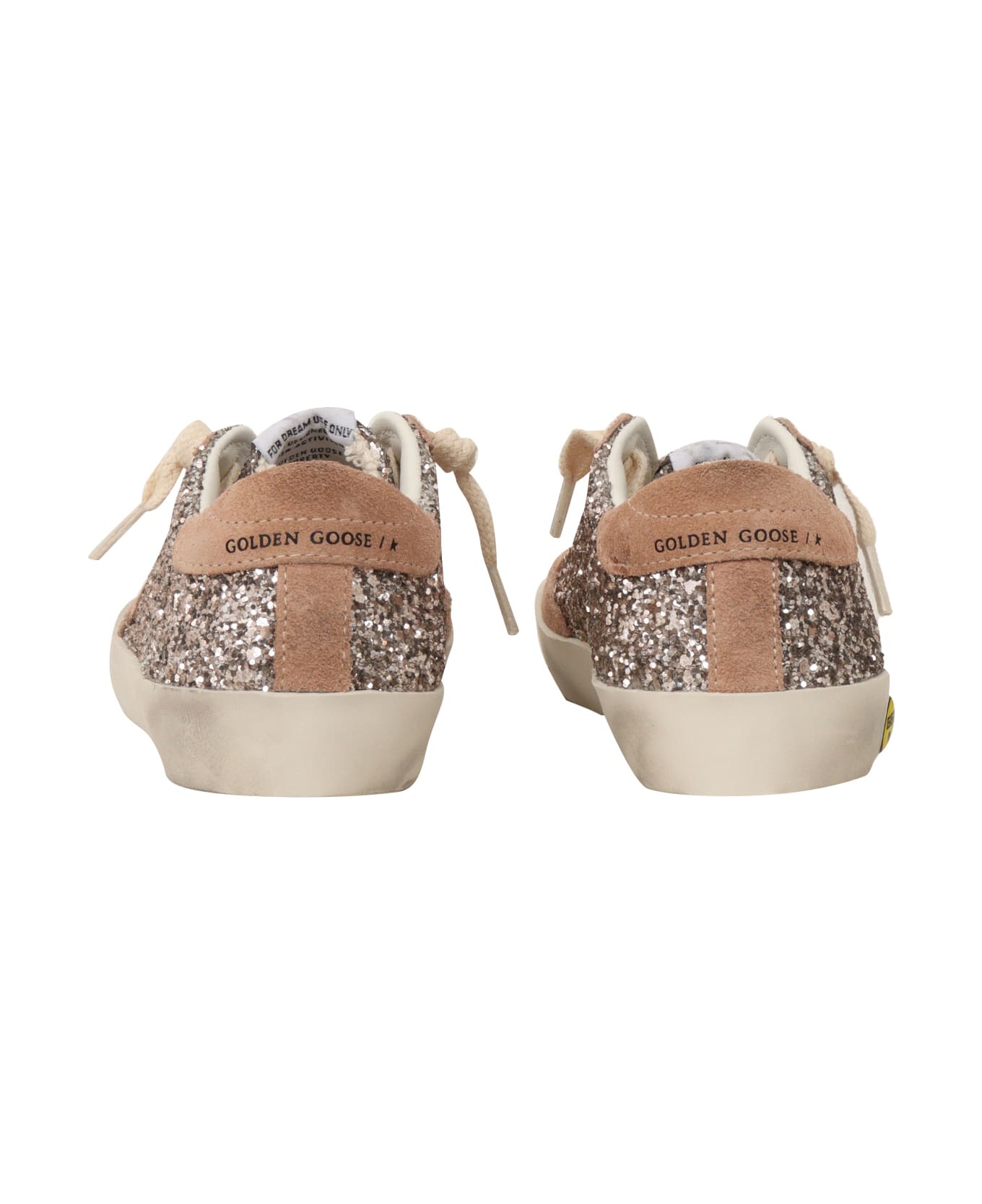 Golden Goose Super Star Glitter Upper Suede Star And Heel - PINK