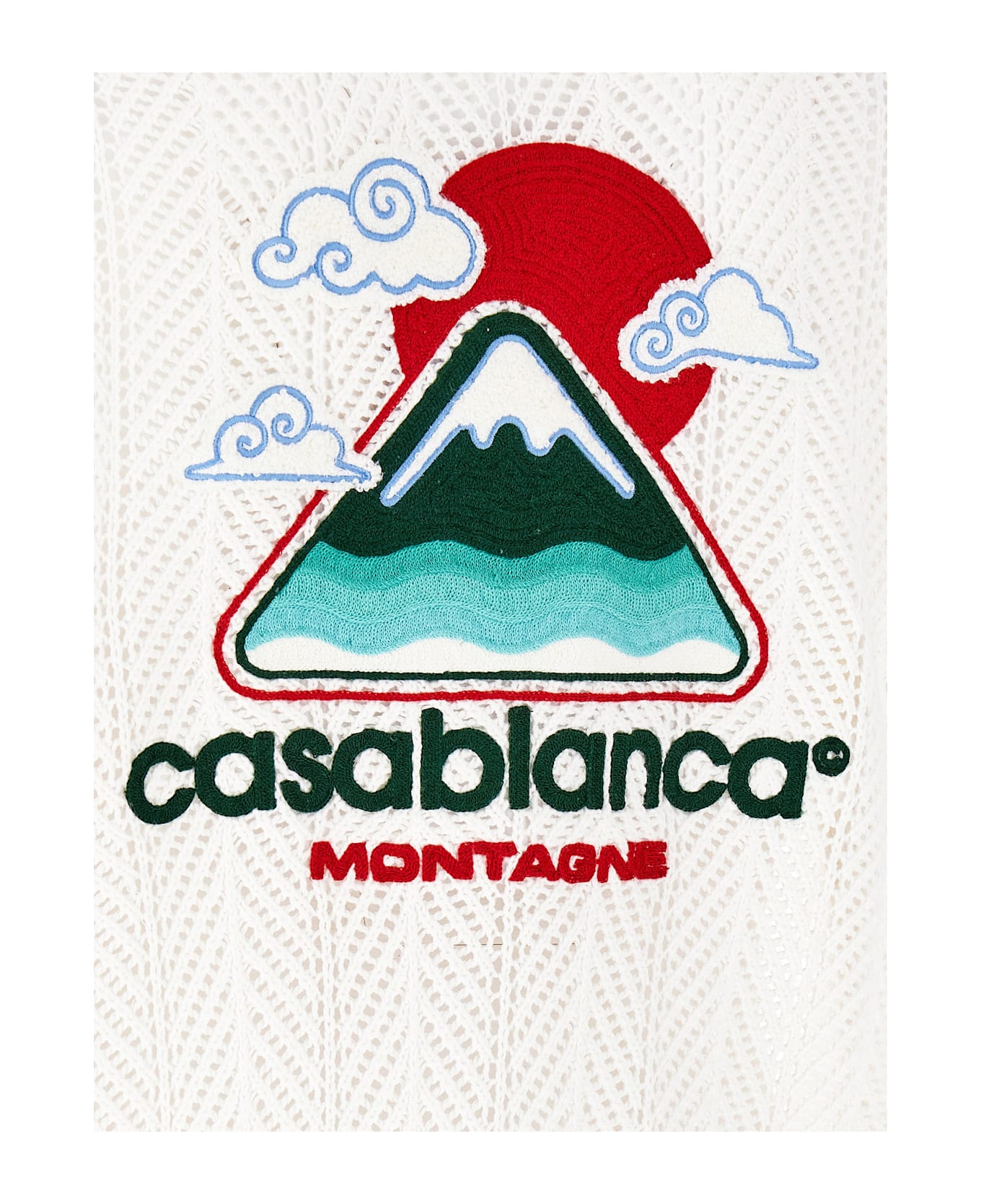 Casablanca 
sporty Faux Crochet
 Shirt - Multicolor