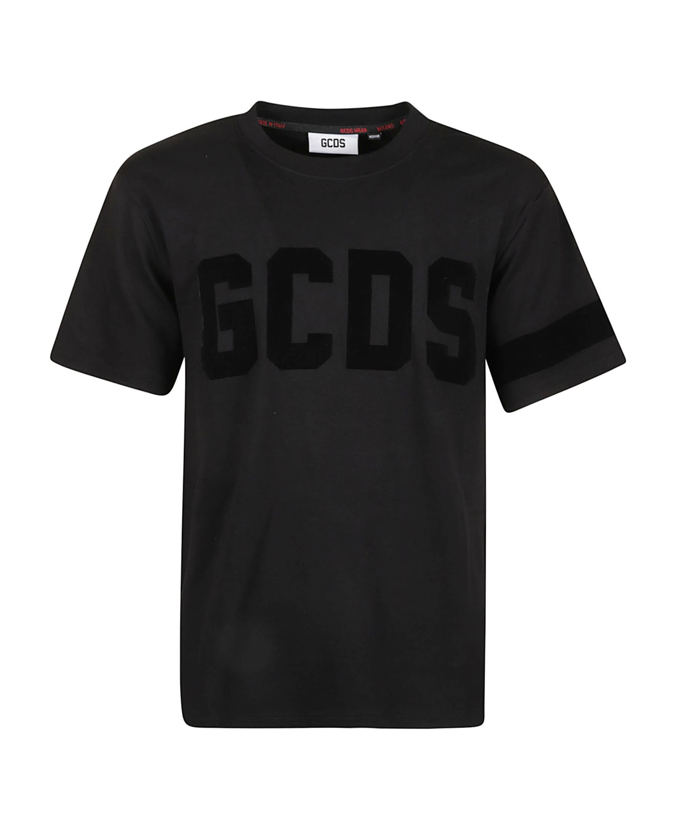 GCDS Logo Print T-shirt - Black