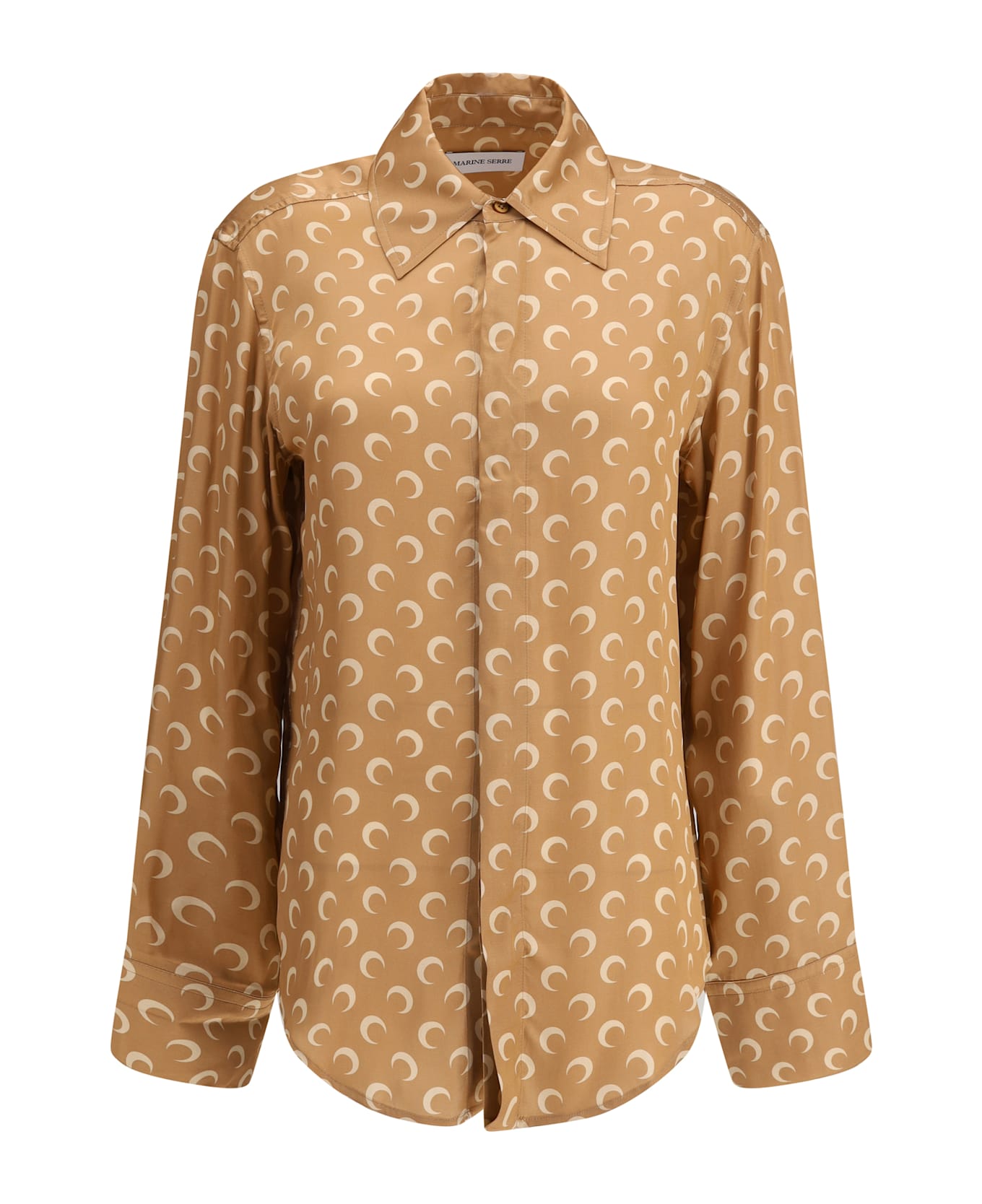 Marine Serre Satin Moon Shirt