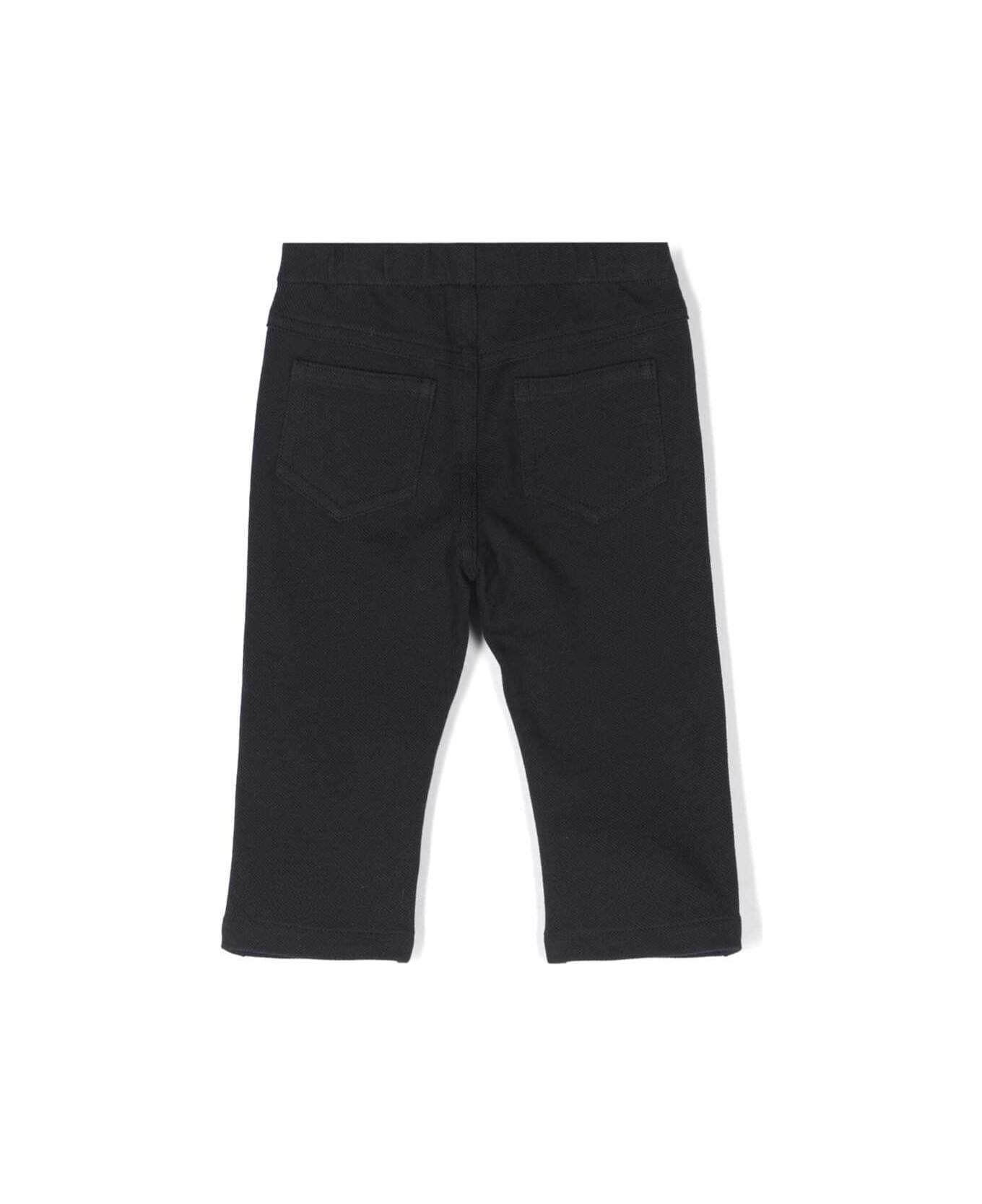 Il Gufo Black Pants In Cotton Baby - Blu