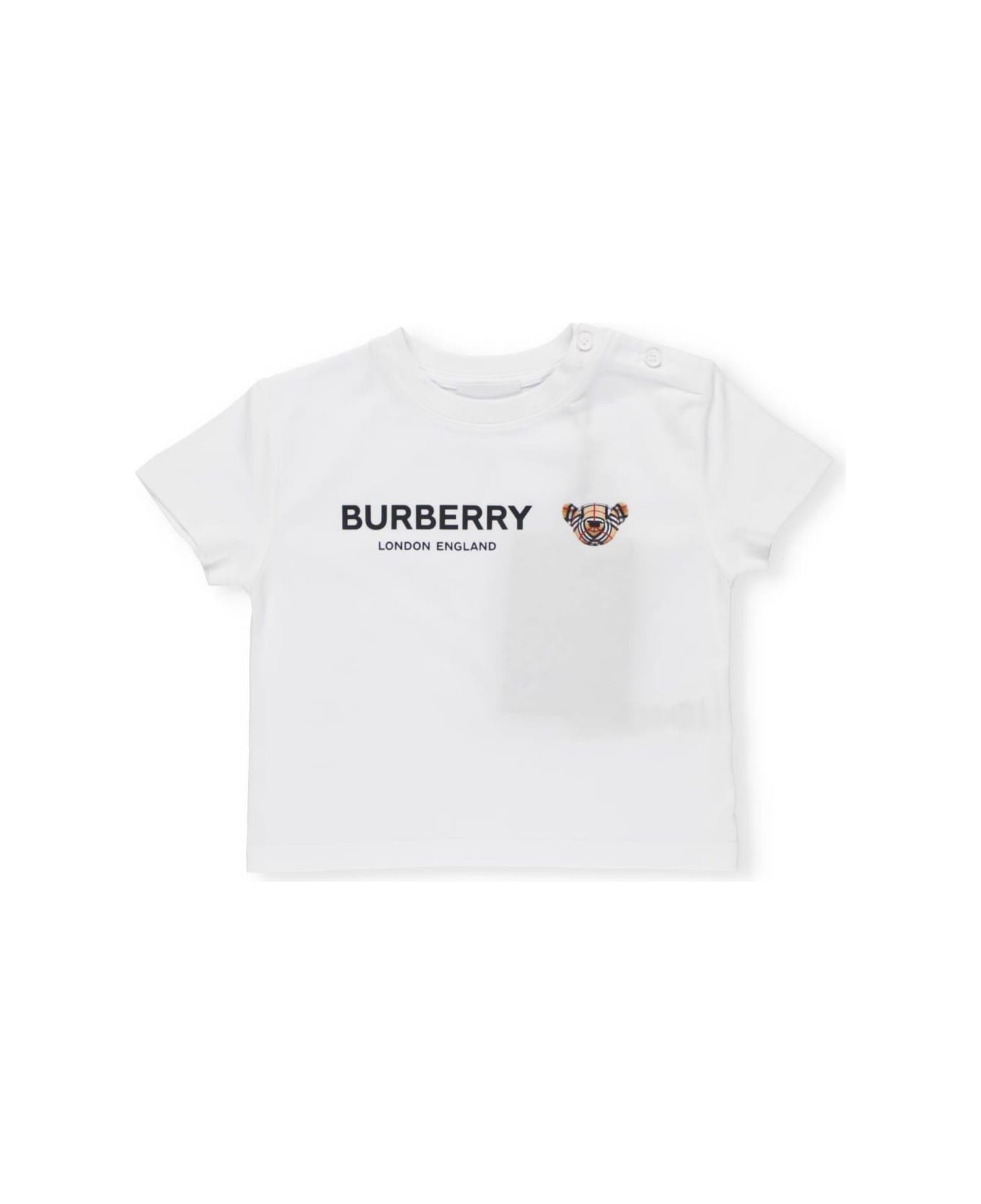 Burberry Thomas Bear Motif T-shirt - WHITE