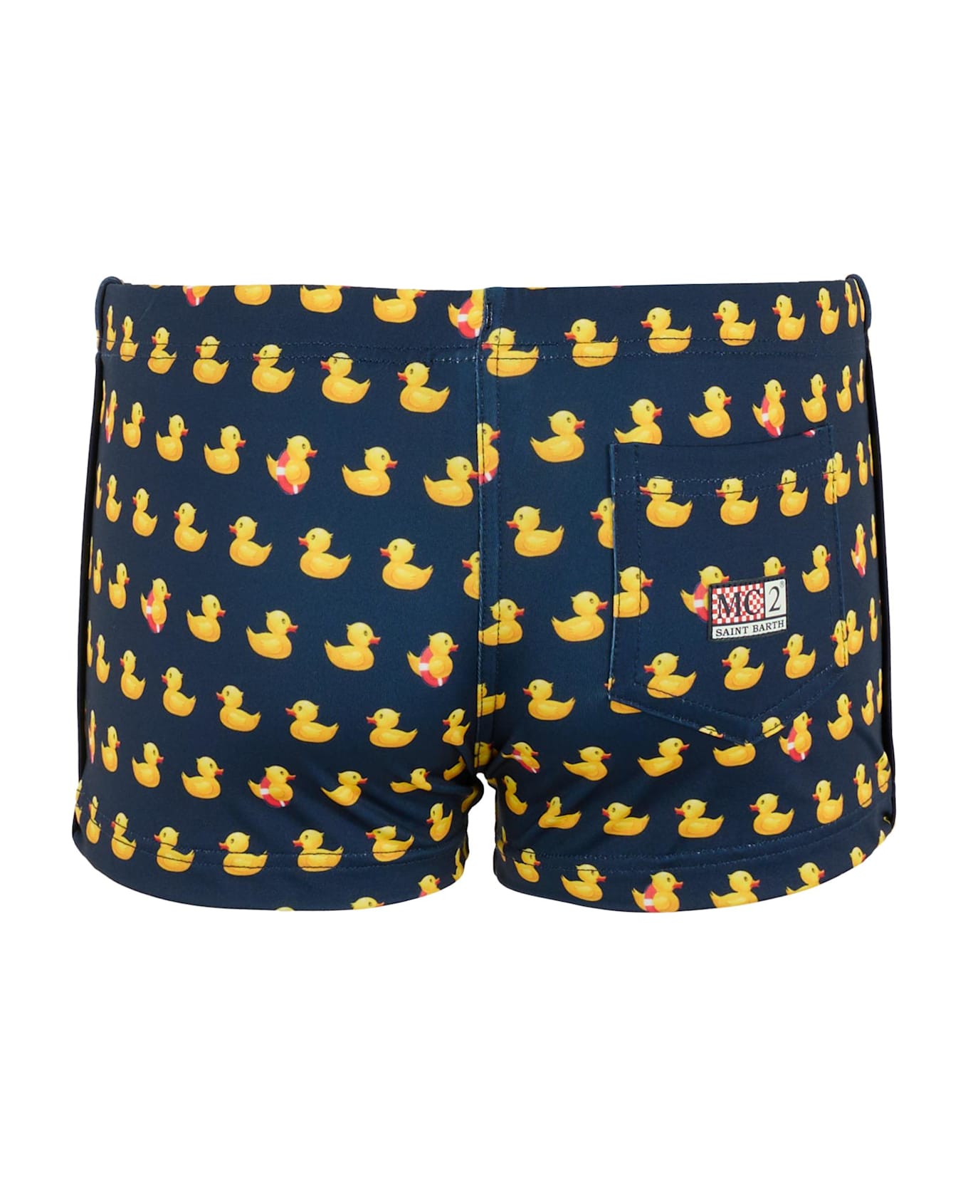 MC2 Saint Barth Blue Swim Shorts For Boy With Ducky Print - Blue