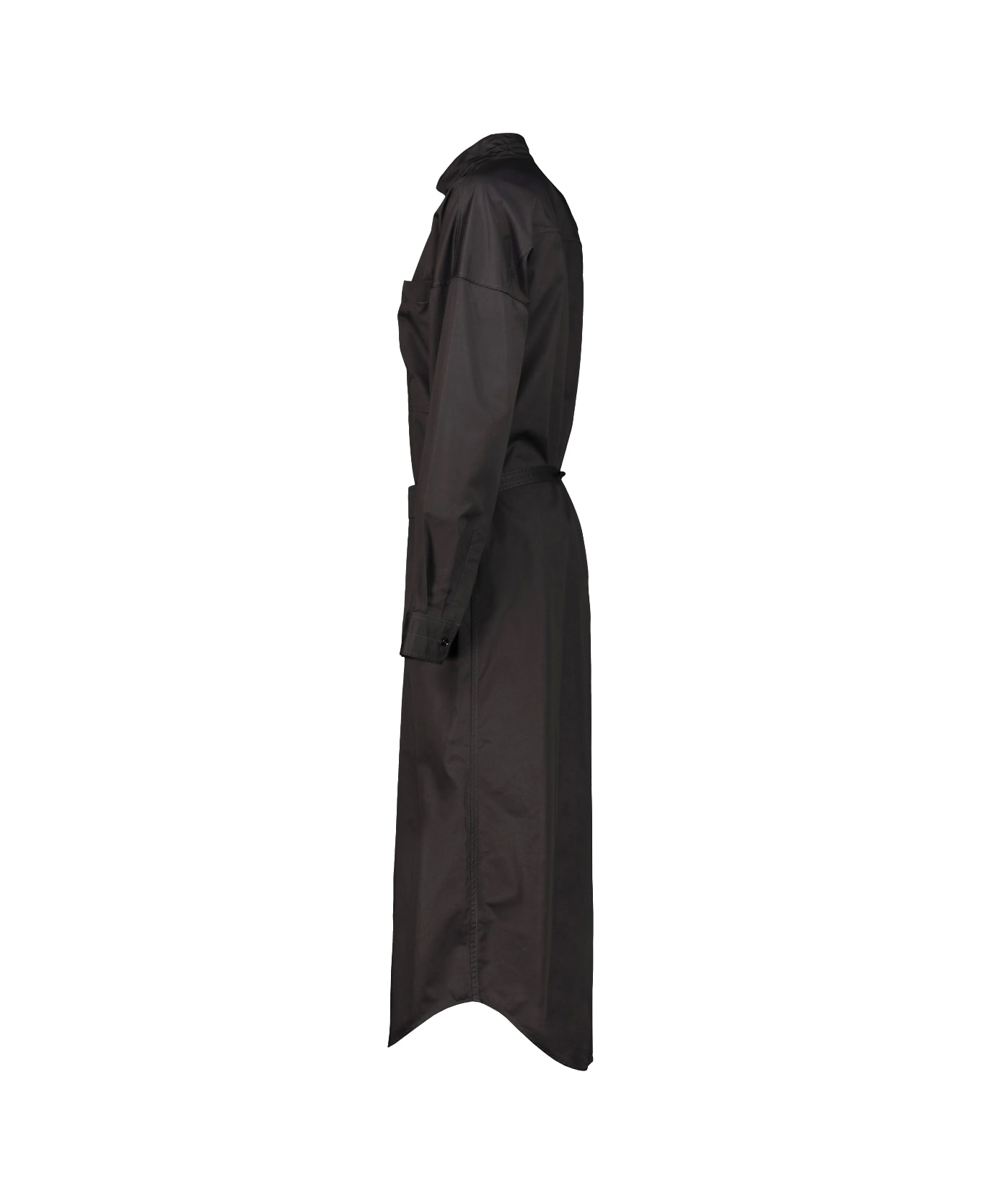 Lemaire Long Shirt Dress - Black