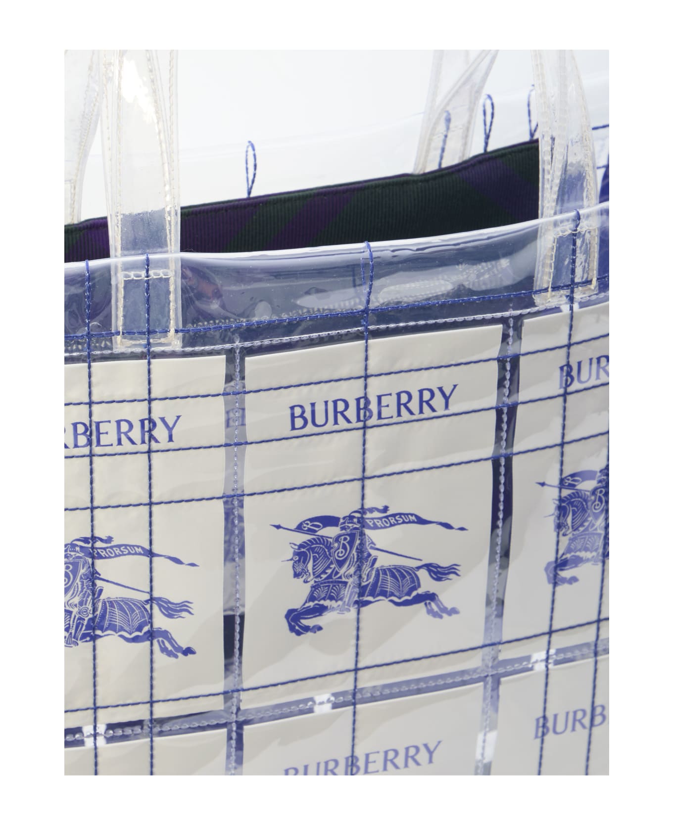 Burberry Ekd Label Tote Bag - White