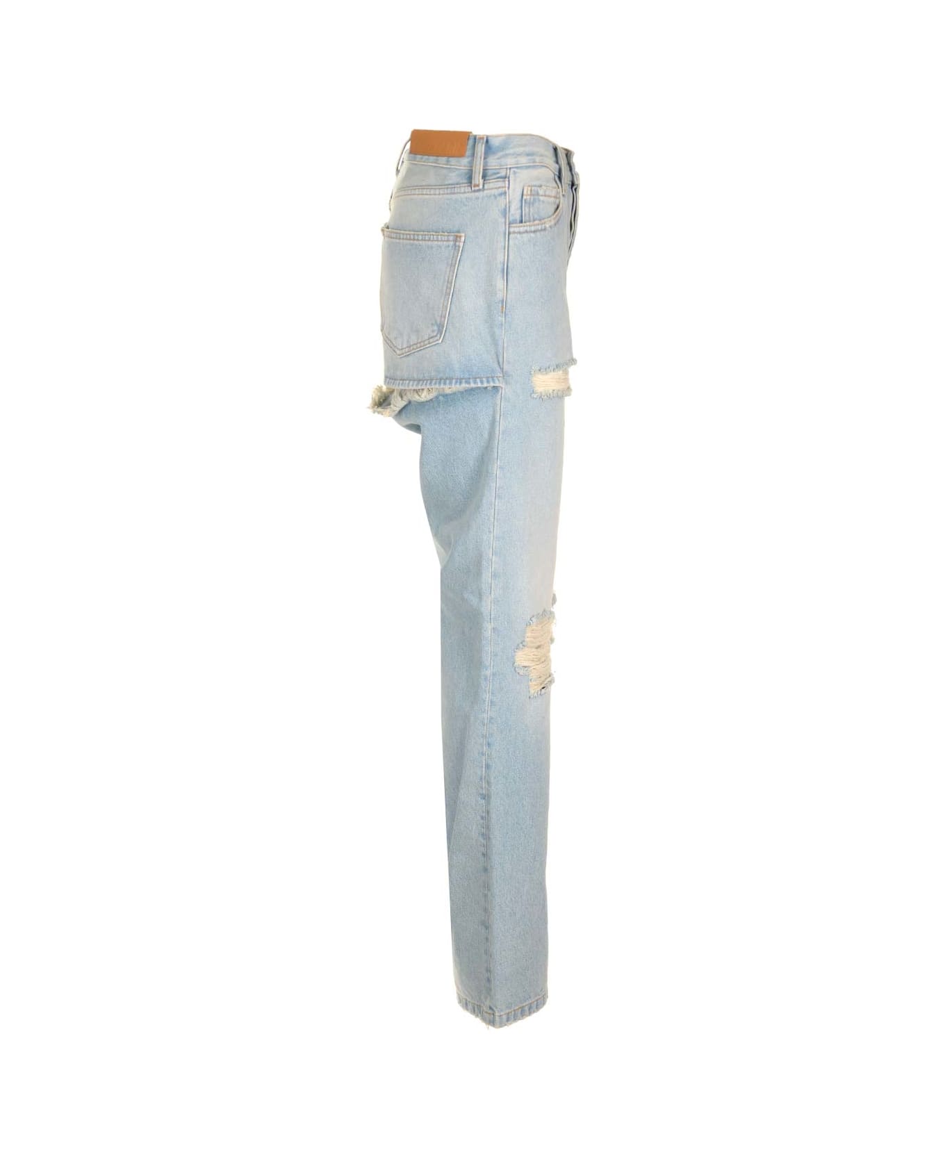 DARKPARK 'naomi' Ripped Jeans - Clear Blue デニム