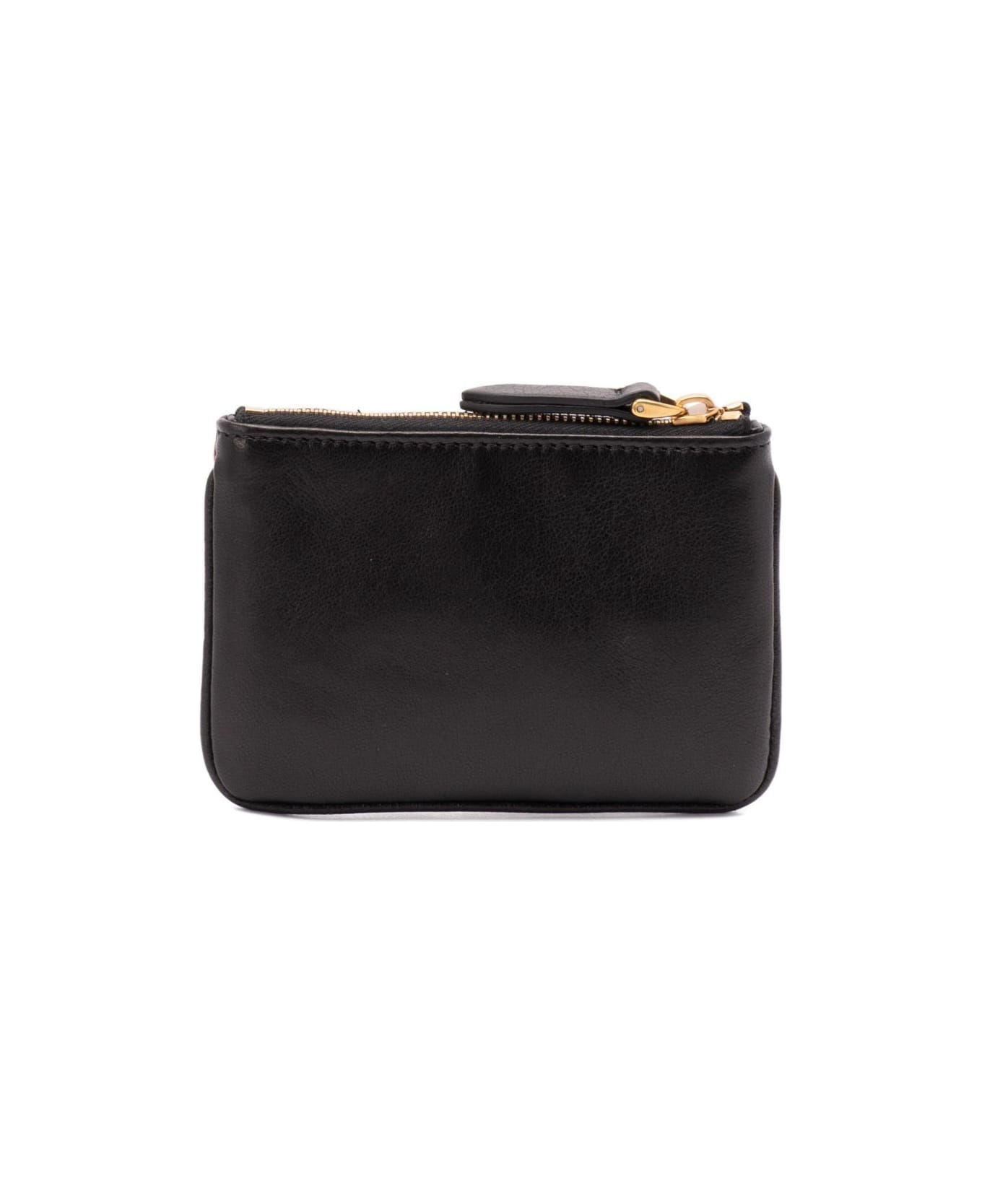 Valentino Garavani Viva Superstar Leather Key Case - Black