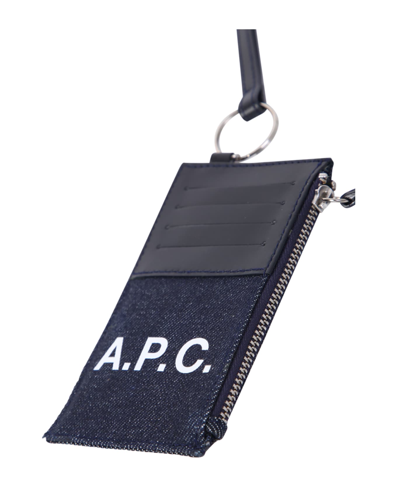 A.P.C. Axelle Cardholder - DARK NAVY BLACK