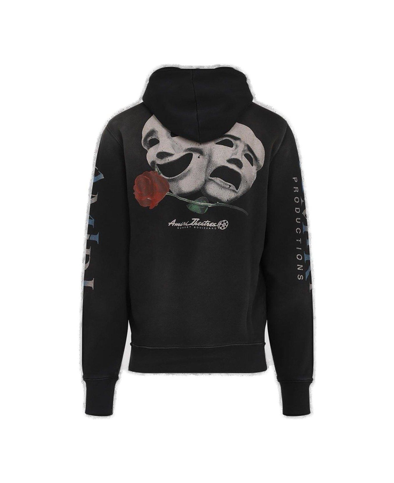 AMIRI Theatre Mask Hoodie - Black フリース