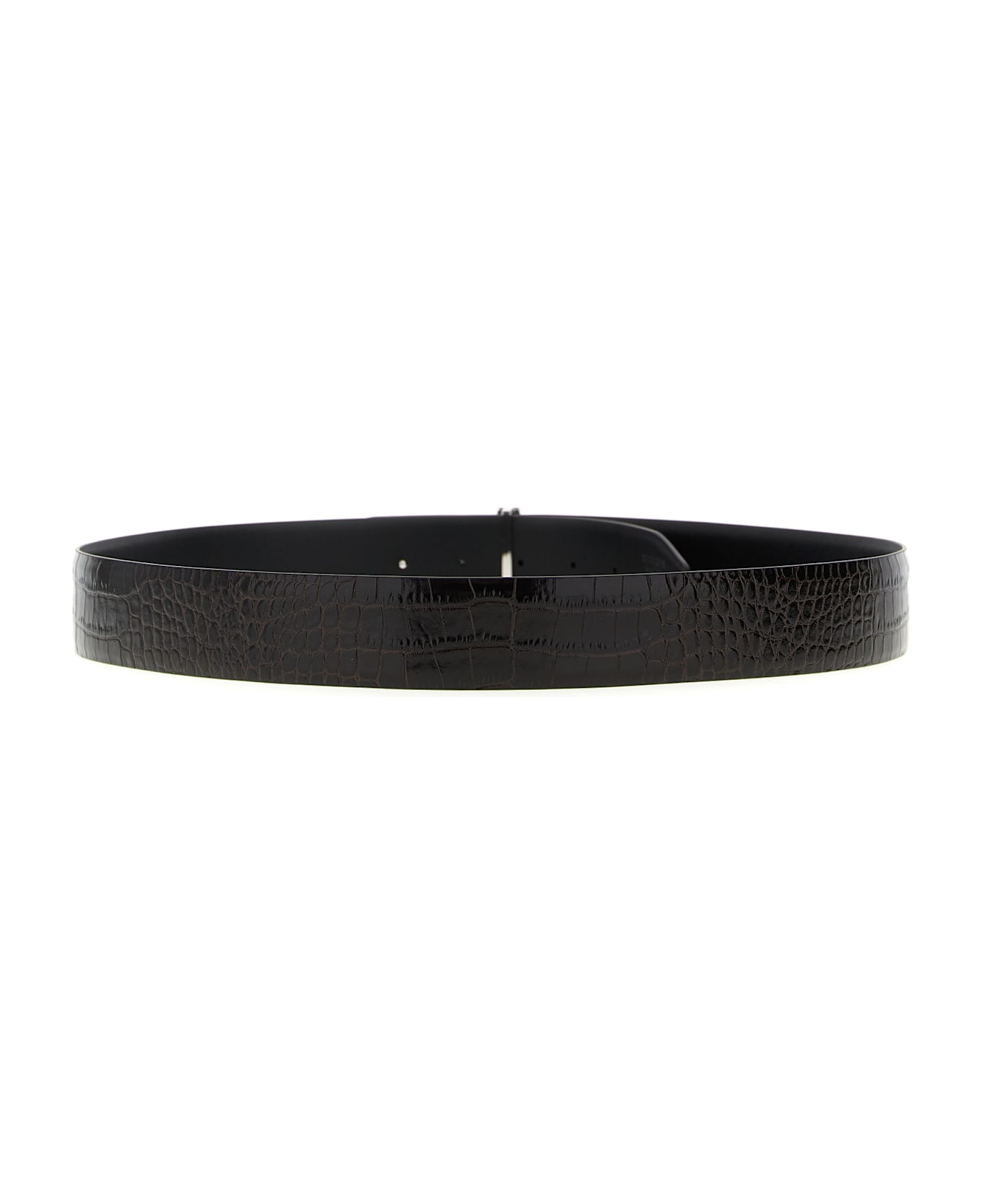 Tom Ford Reversible Crocodile Leather Belt - Brown