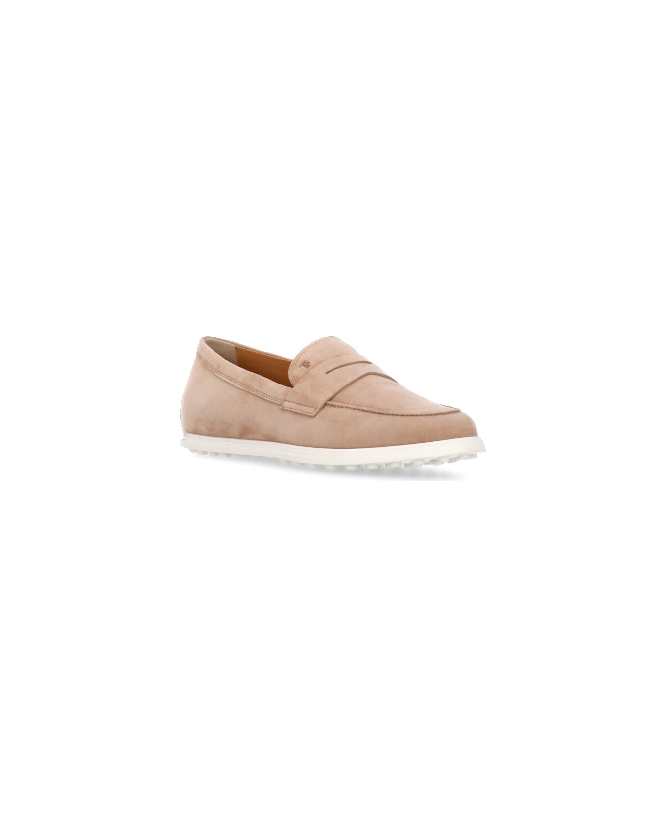 Tod's Suede Leather Loafers - Pink