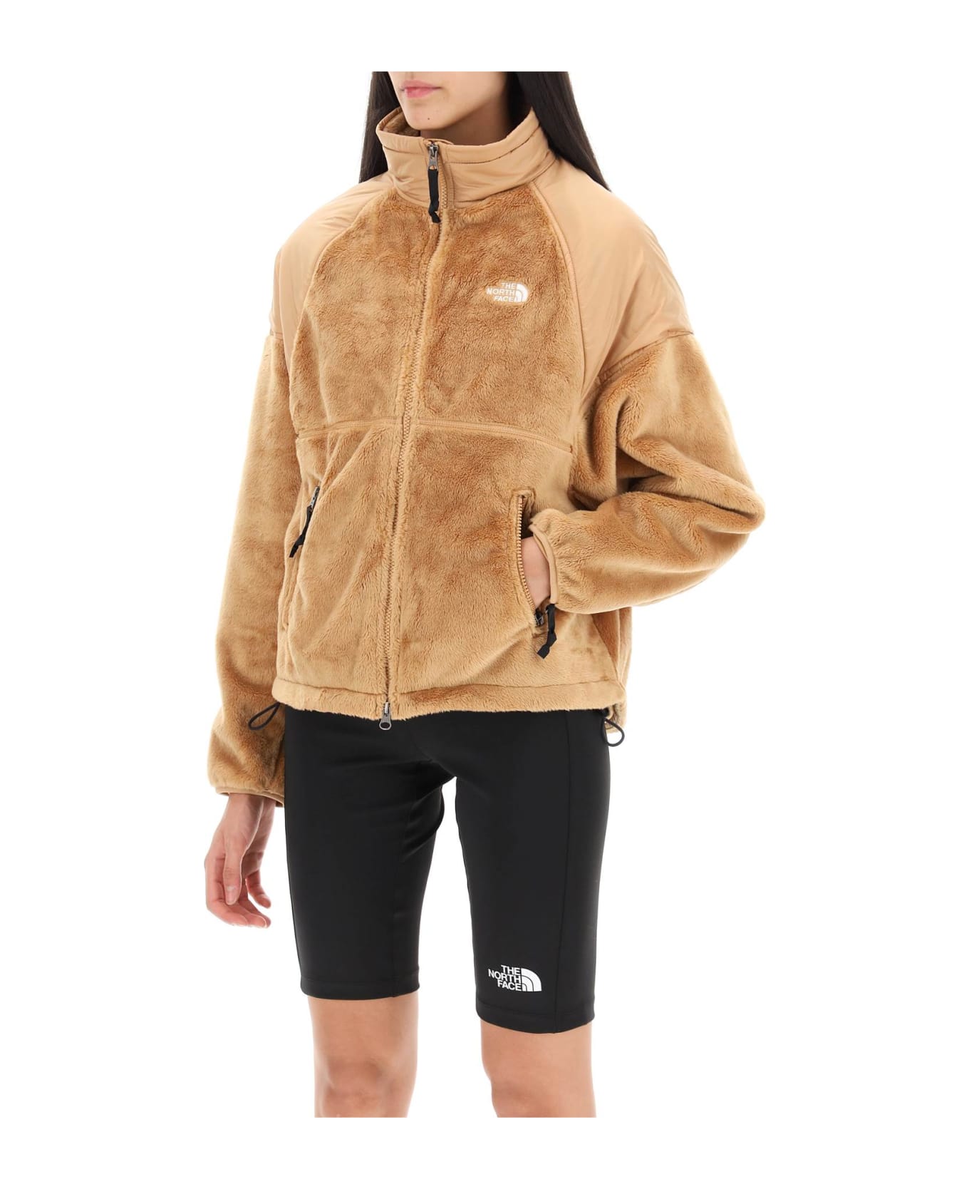 The North Face Versa Velour Jacket In Recycled Fleece And Ripstop - ALMOND BUTTER (Beige)
