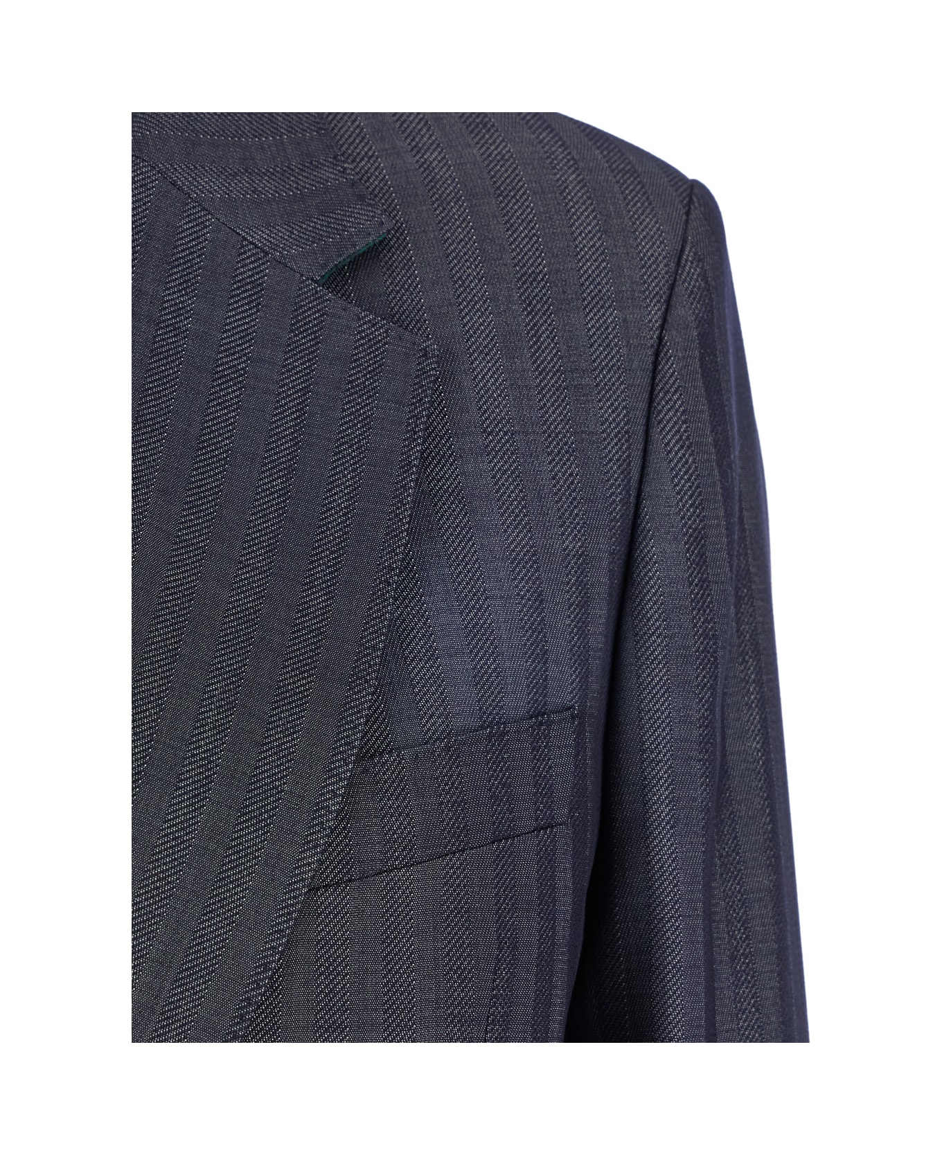 Etro Double Breasted Blazer - Blue