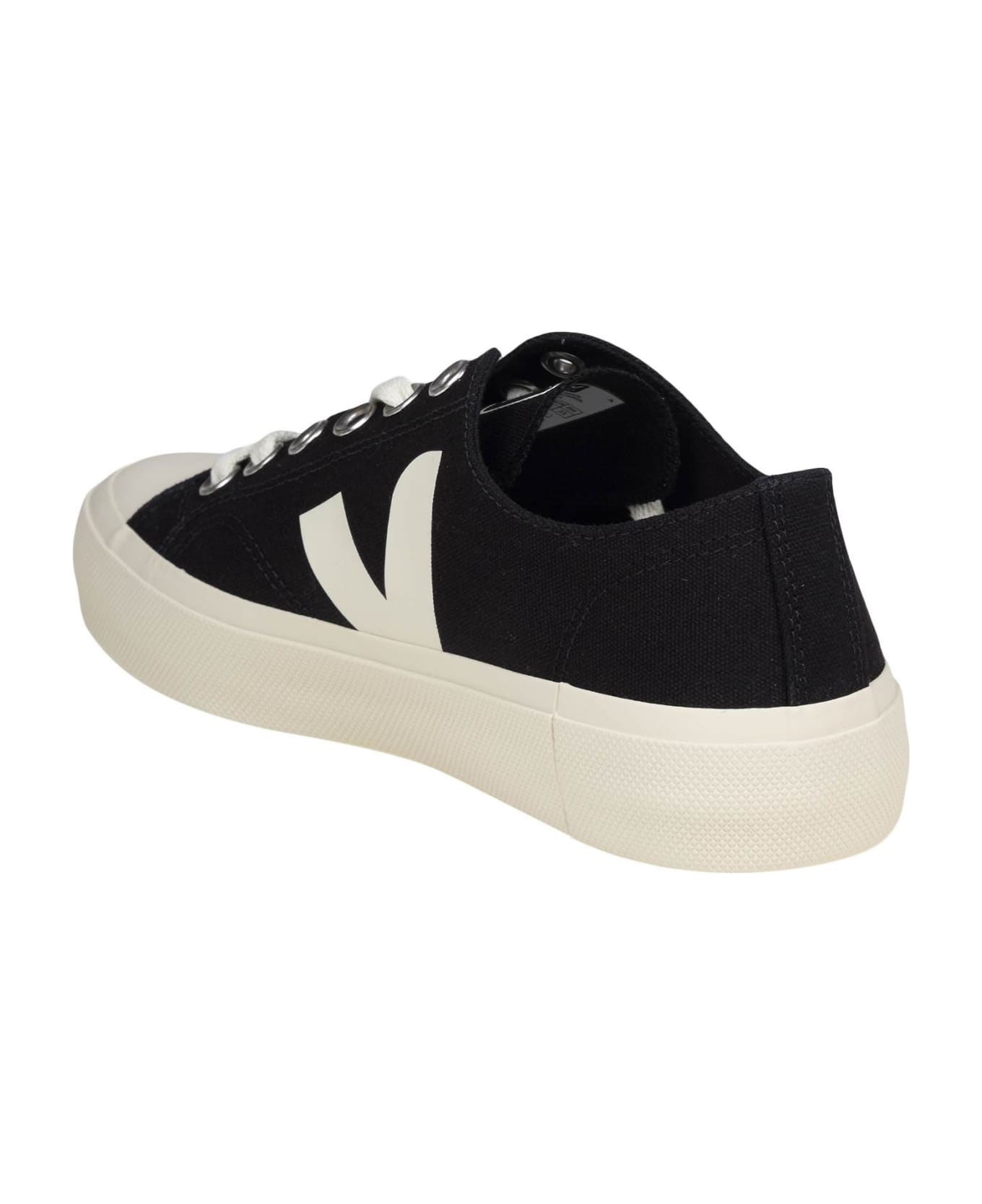 Veja Wata Sneakers In Black Canvas - BLACK_PIERRE