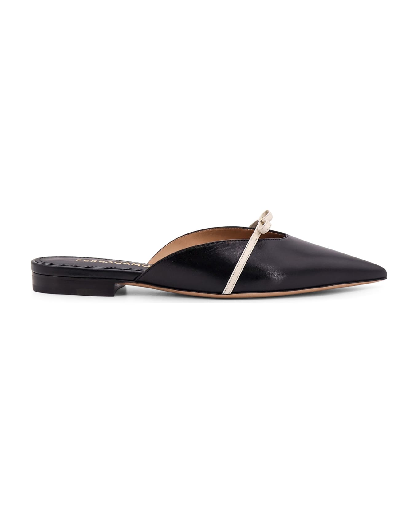 Ferragamo Giulye Leather Mule - Black