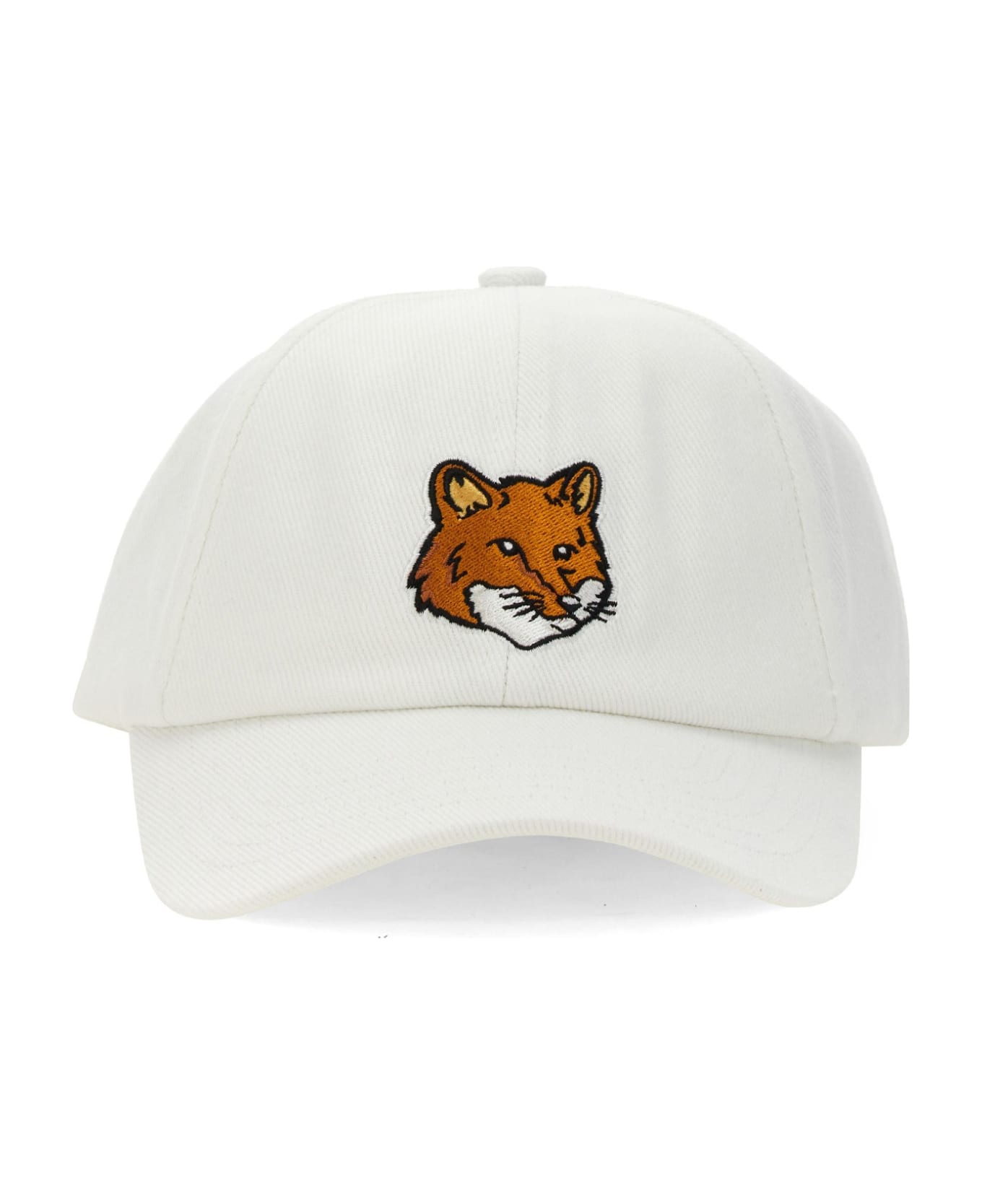 Maison Kitsuné Fox Head Baseball Hat - White