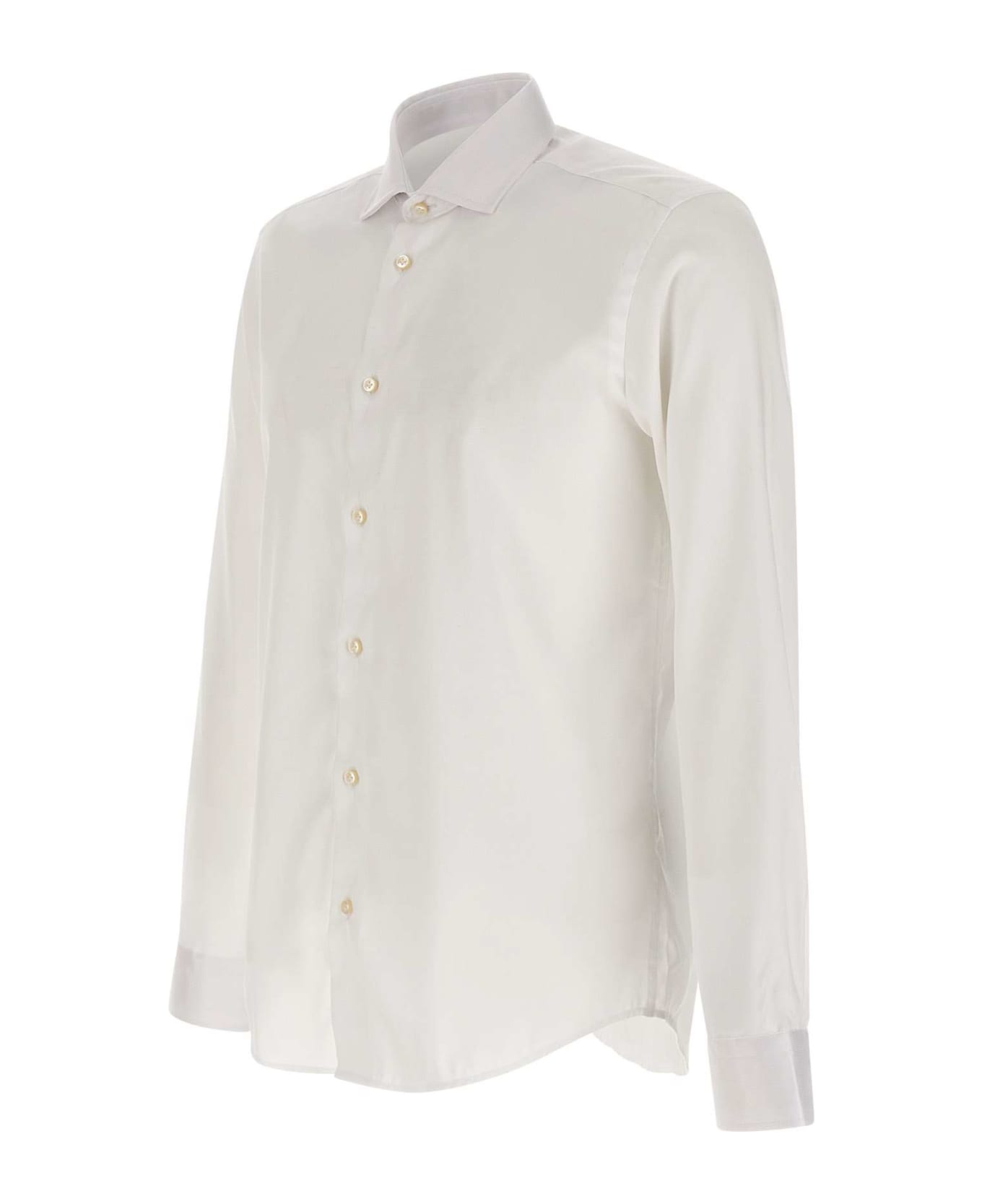Brian Dales Cotton Shirt - WHITE