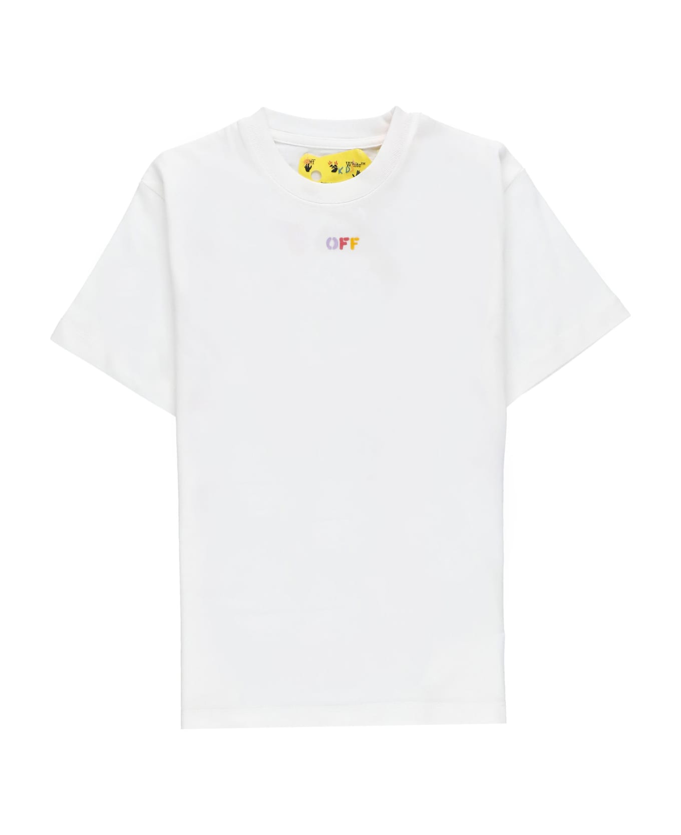 Off-White T-shirt With Logo - White Tシャツ＆ポロシャツ