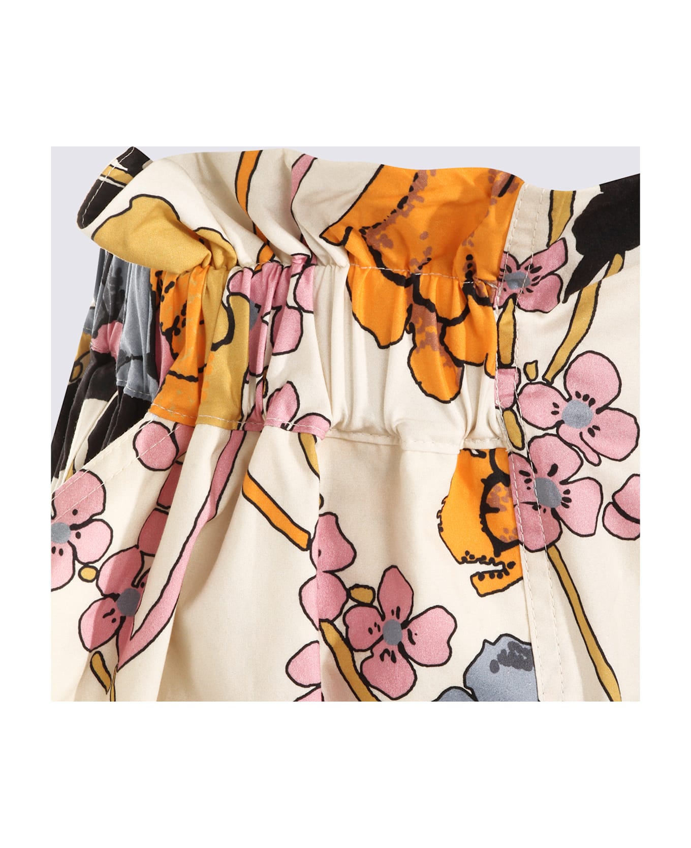 Marni Colorful Cotton Skirt - BONE