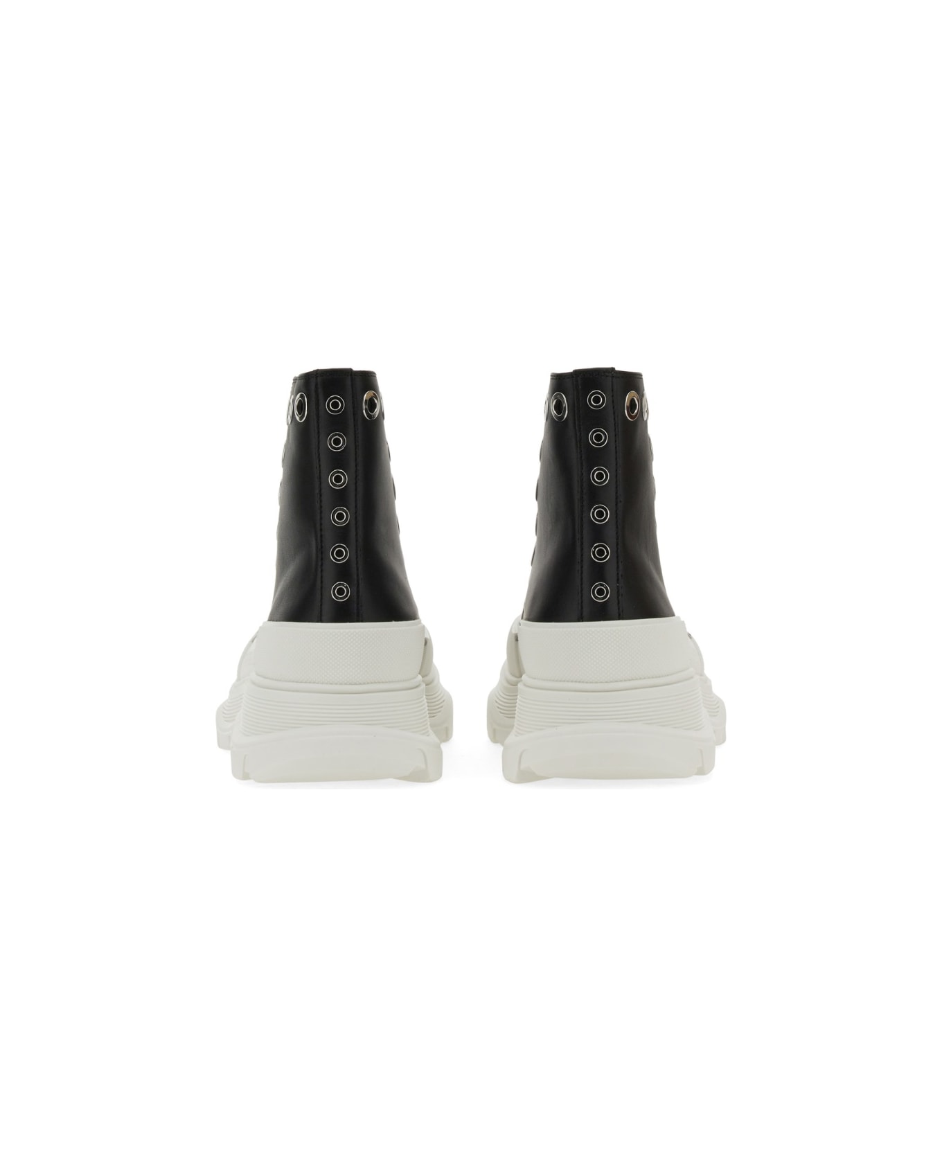 Alexander McQueen Joey Sneaker With Eyelets - BLACK