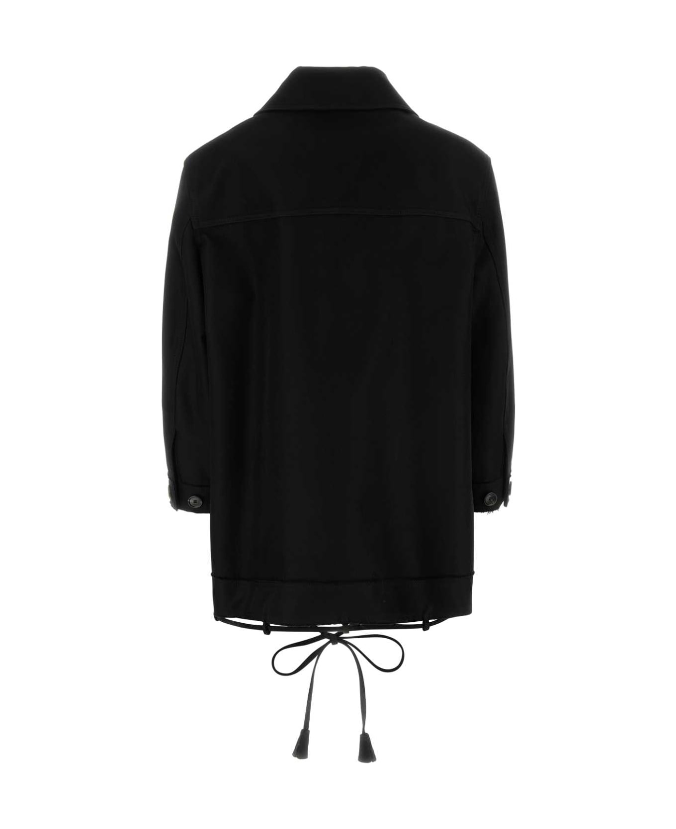 Gucci Black Gabardine Jacket - Black