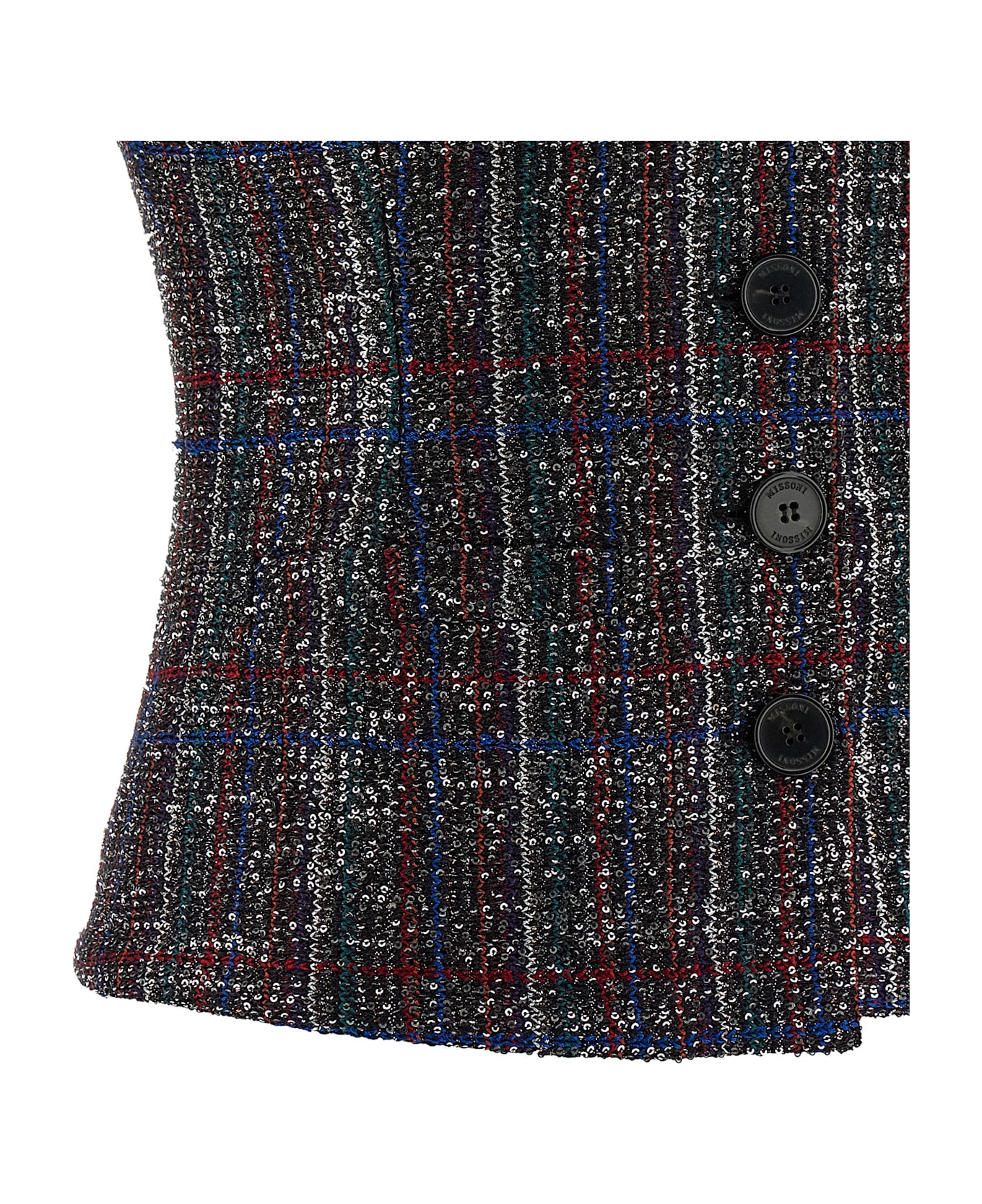 Missoni Sequin Tartan Vest - Multicolor
