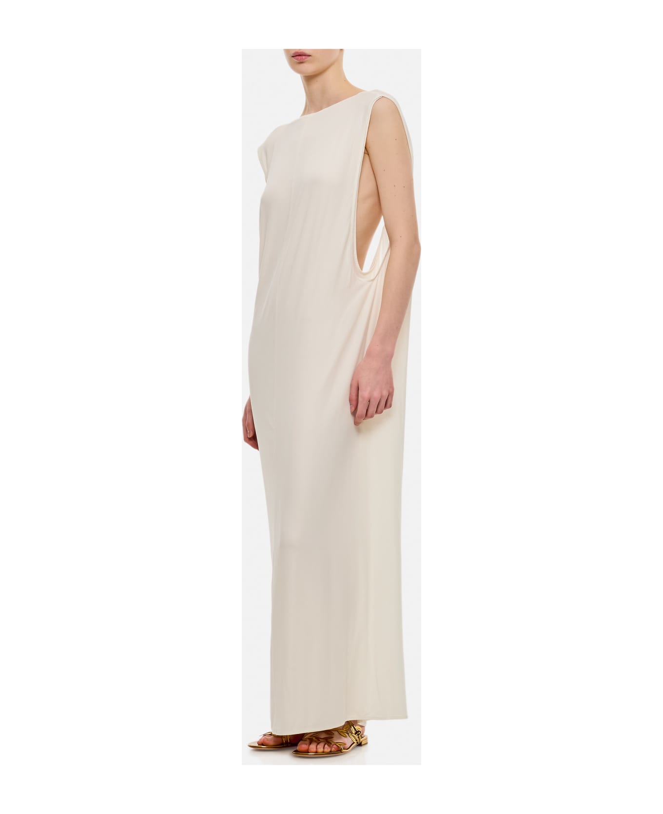 Jacquemus Backless Long Dress - White