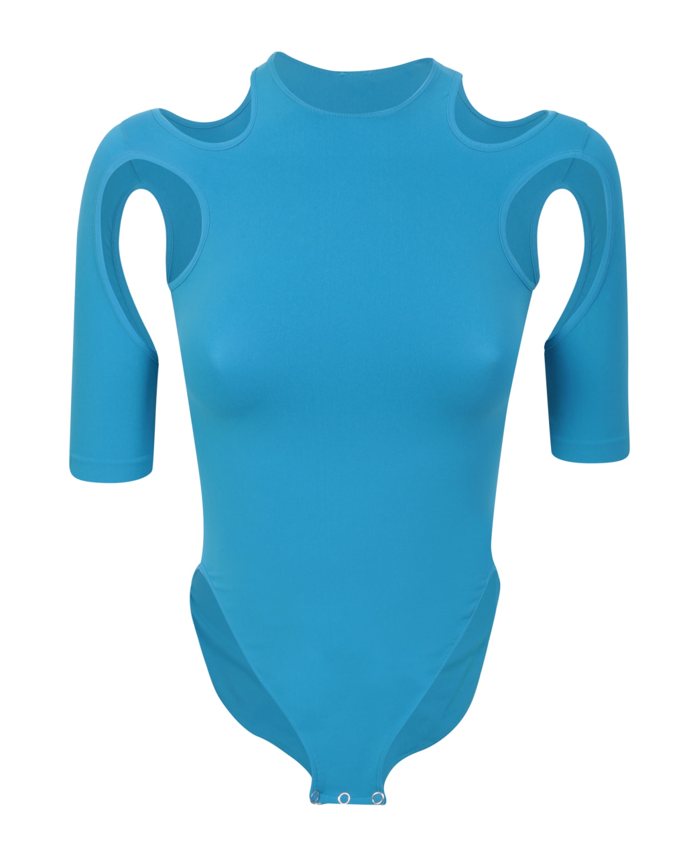 ANDREĀDAMO Jersey Sky Blue Bodysuit - Blue ボディスーツ