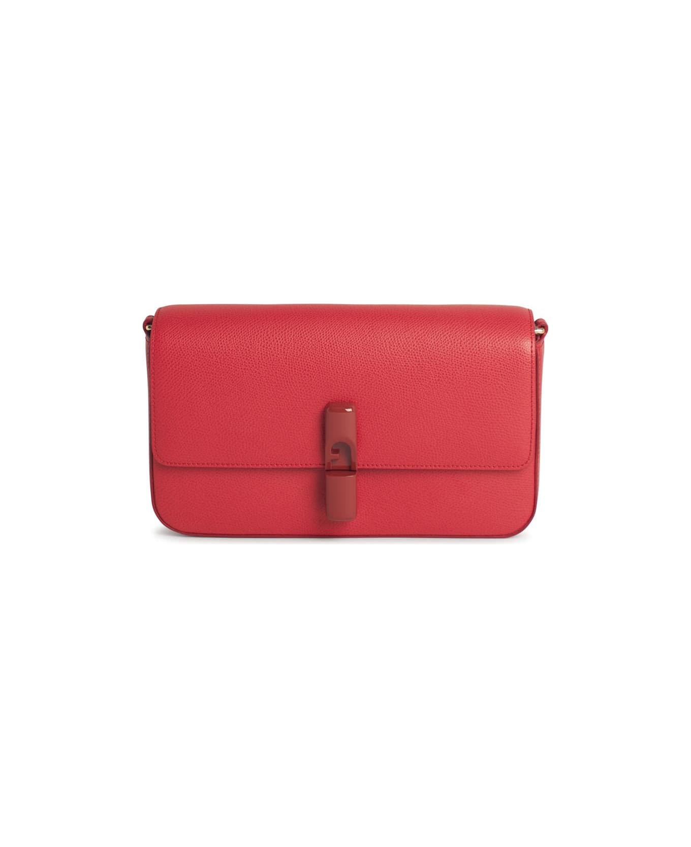 Furla 
iride
 Small Red Leather Crossbody Bag - Ruby