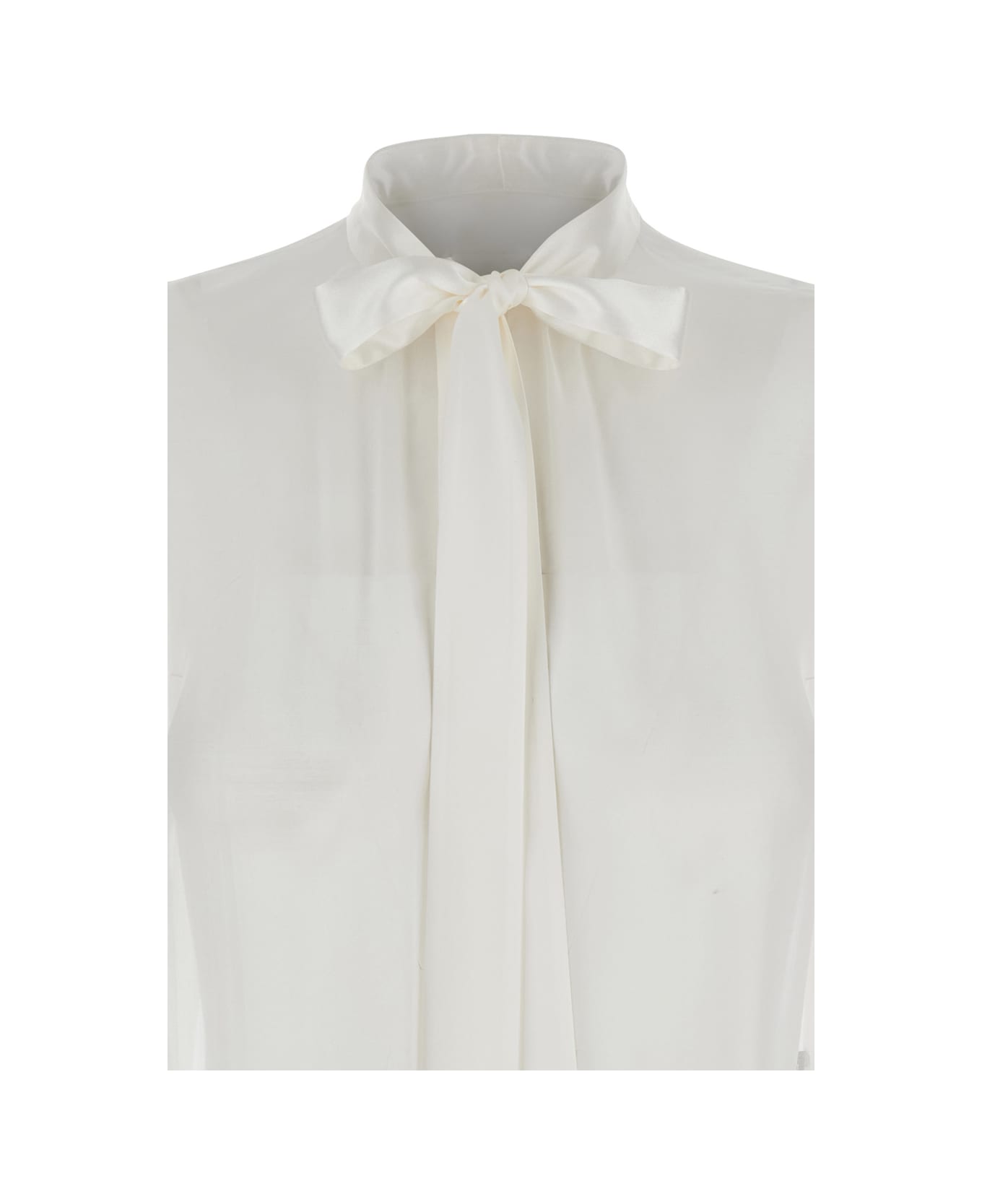 Dolce 
Gabbana Silk Chiffon Shirt - Bianco Ottico