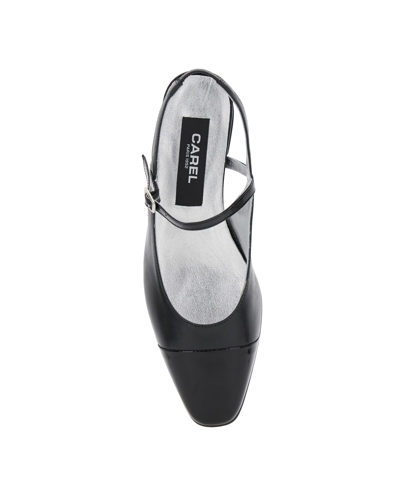 Carel 
oceano
 Black Slingback Ballet Shoes In Leather Woman - Black