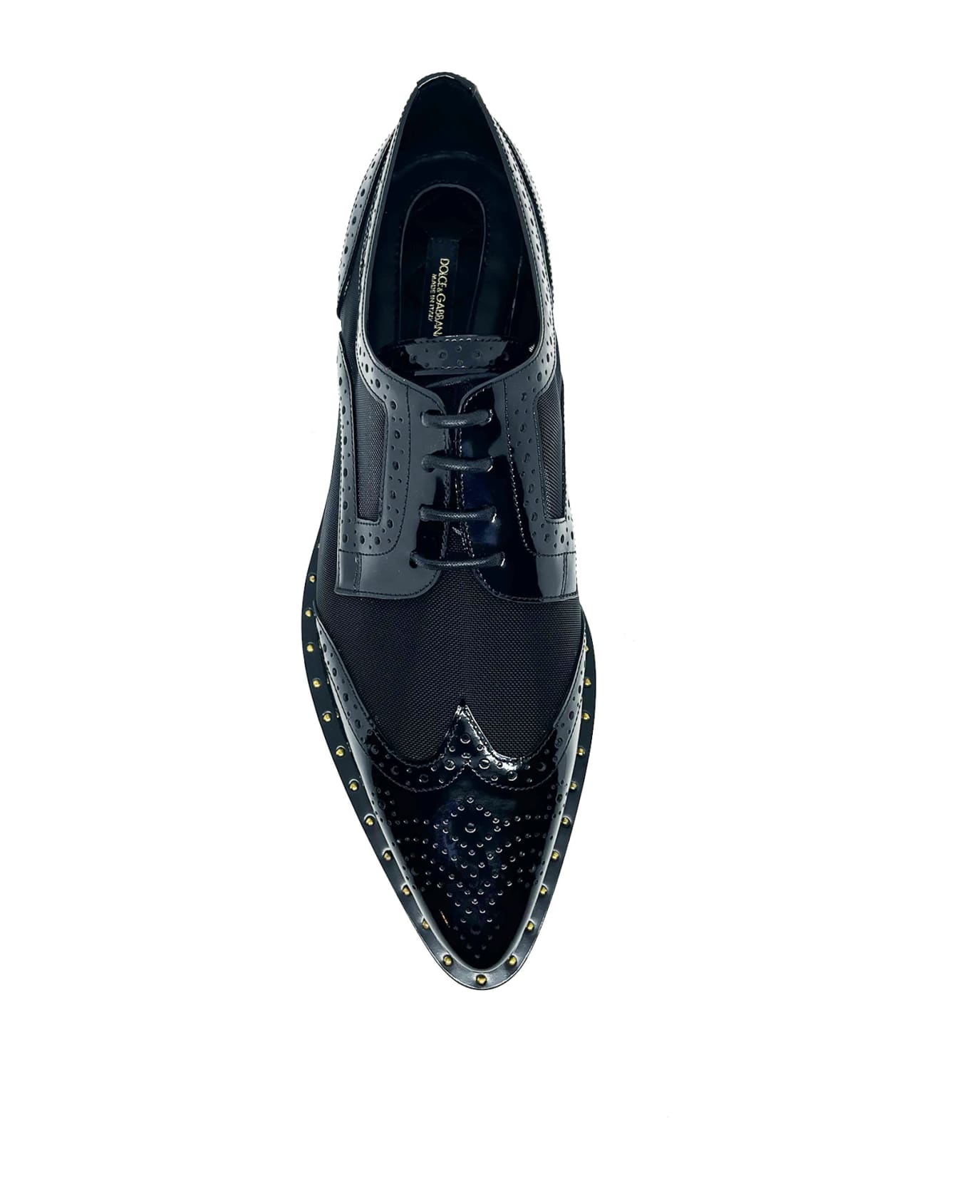 Dolce & Gabbana Millenials Leather Flats - Black