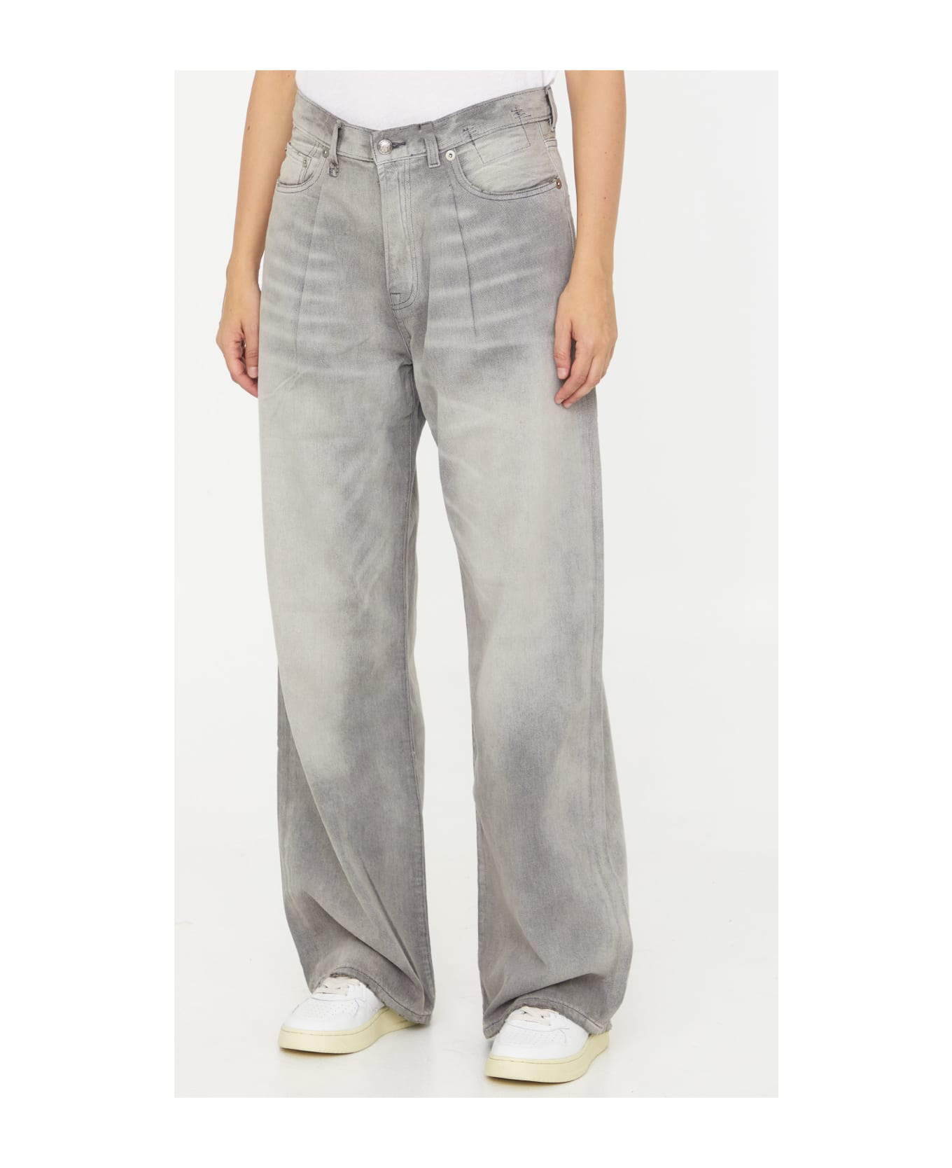R13 Grey Denim Jeans - GREY