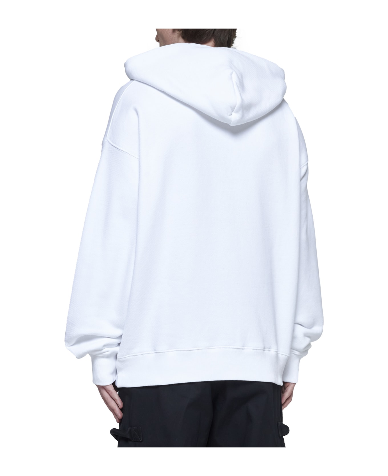 Off-White Big Bookish Skate Hoodie - White Black ニットウェア