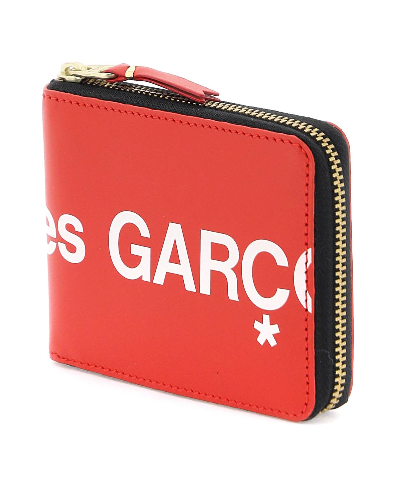 Comme des Garçons Wallet Zip-around With Maxi Logo