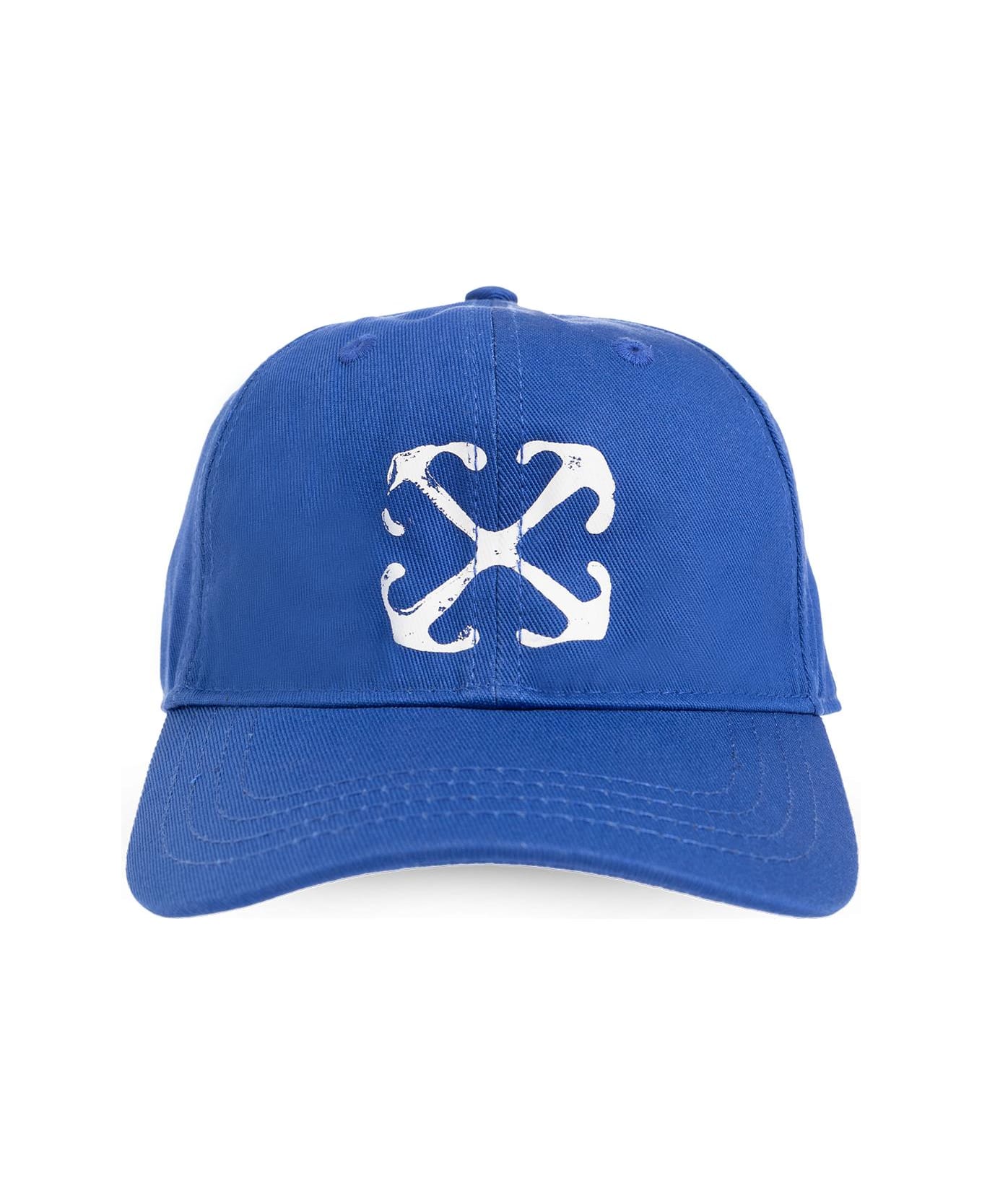 Off-White Kids Baseball Cap With Logo - Blue/white アクセサリー＆ギフト