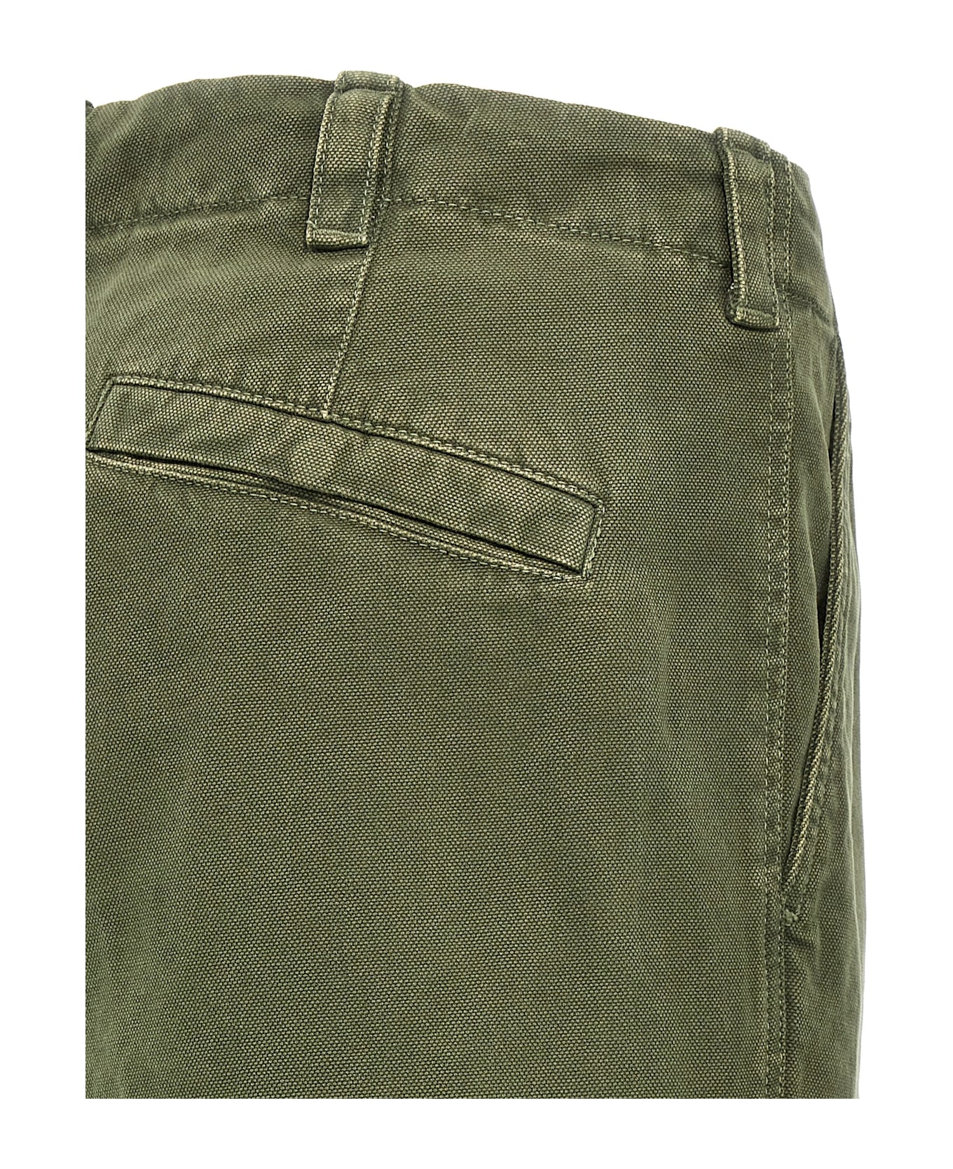 Stone Island Logo Patch Cargo Pants - Green