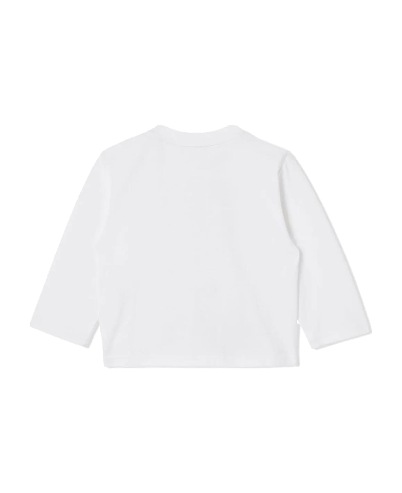 Burberry White Cotton Tshirt - Bianco