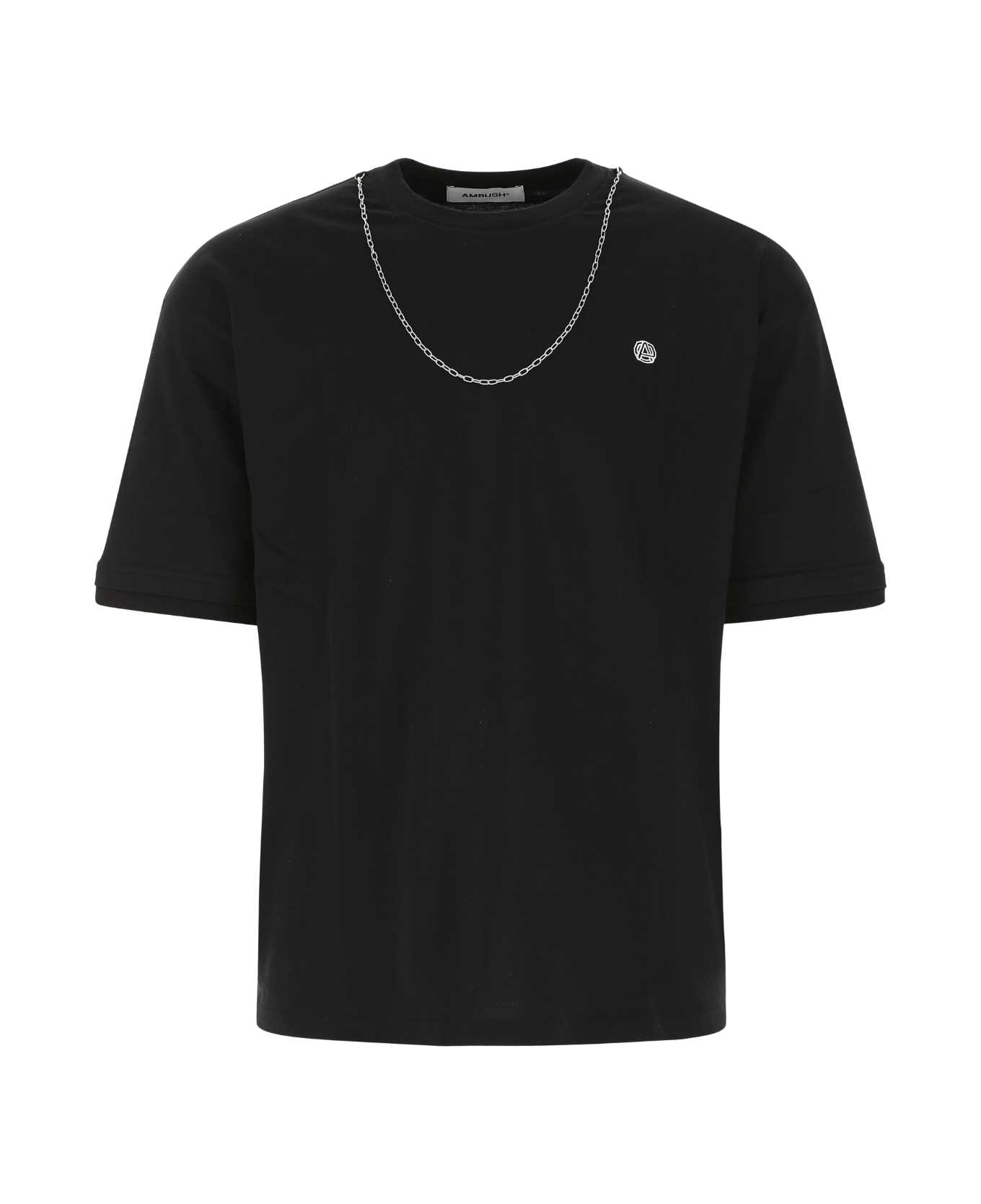 AMBUSH Black Cotton T-shirt - 1003