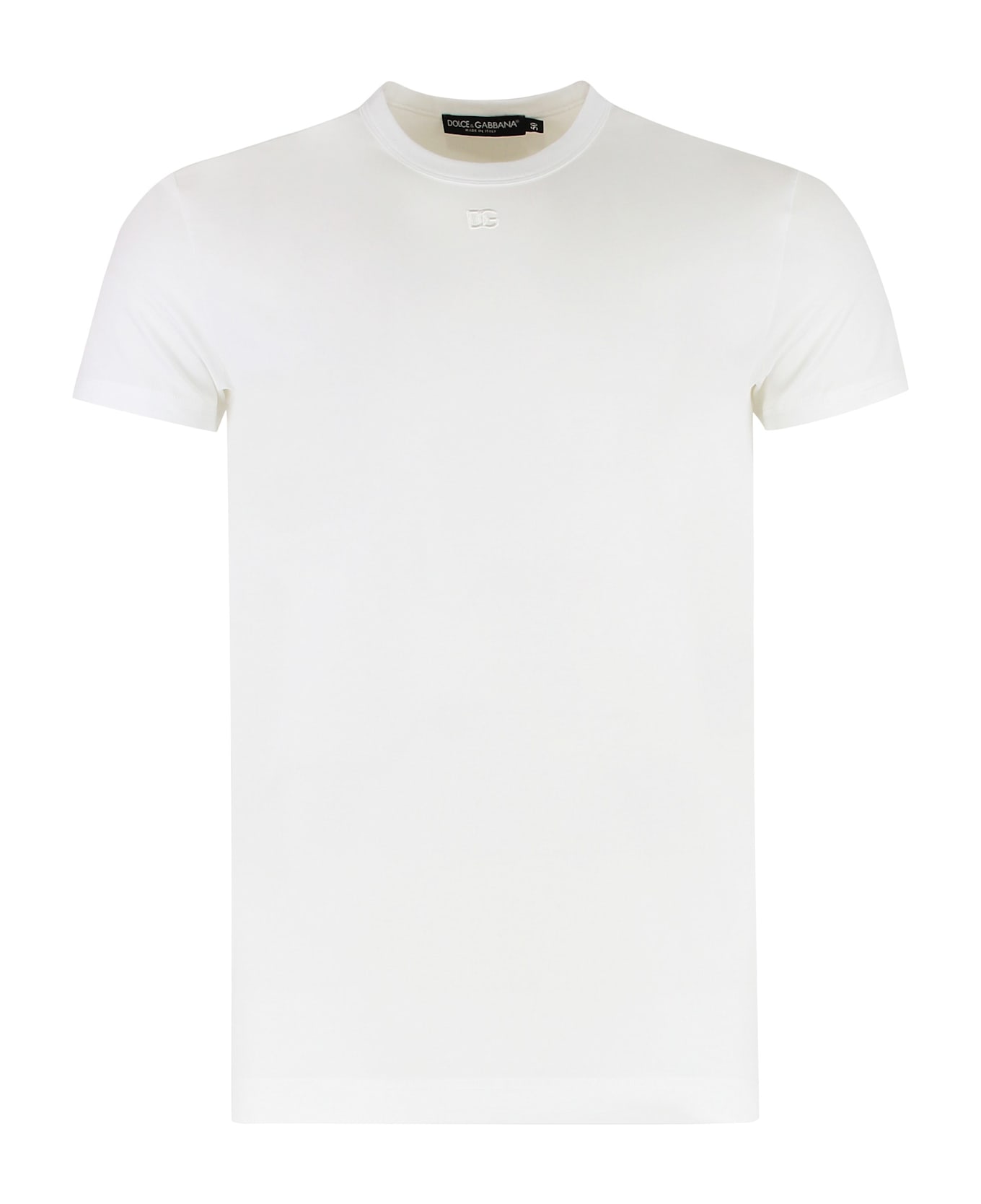 Dolce 
Gabbana Cotton Crew-neck T-shirt - White