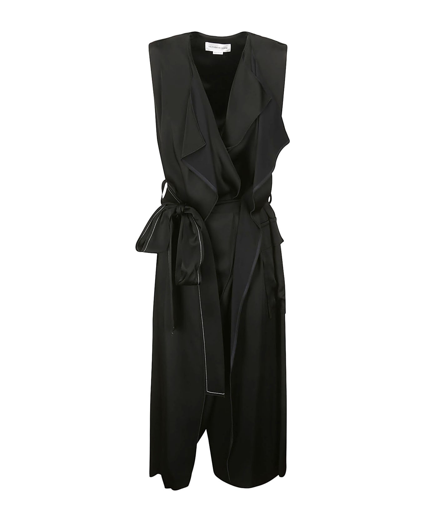 Victoria Beckham Trench Dress - BLACK